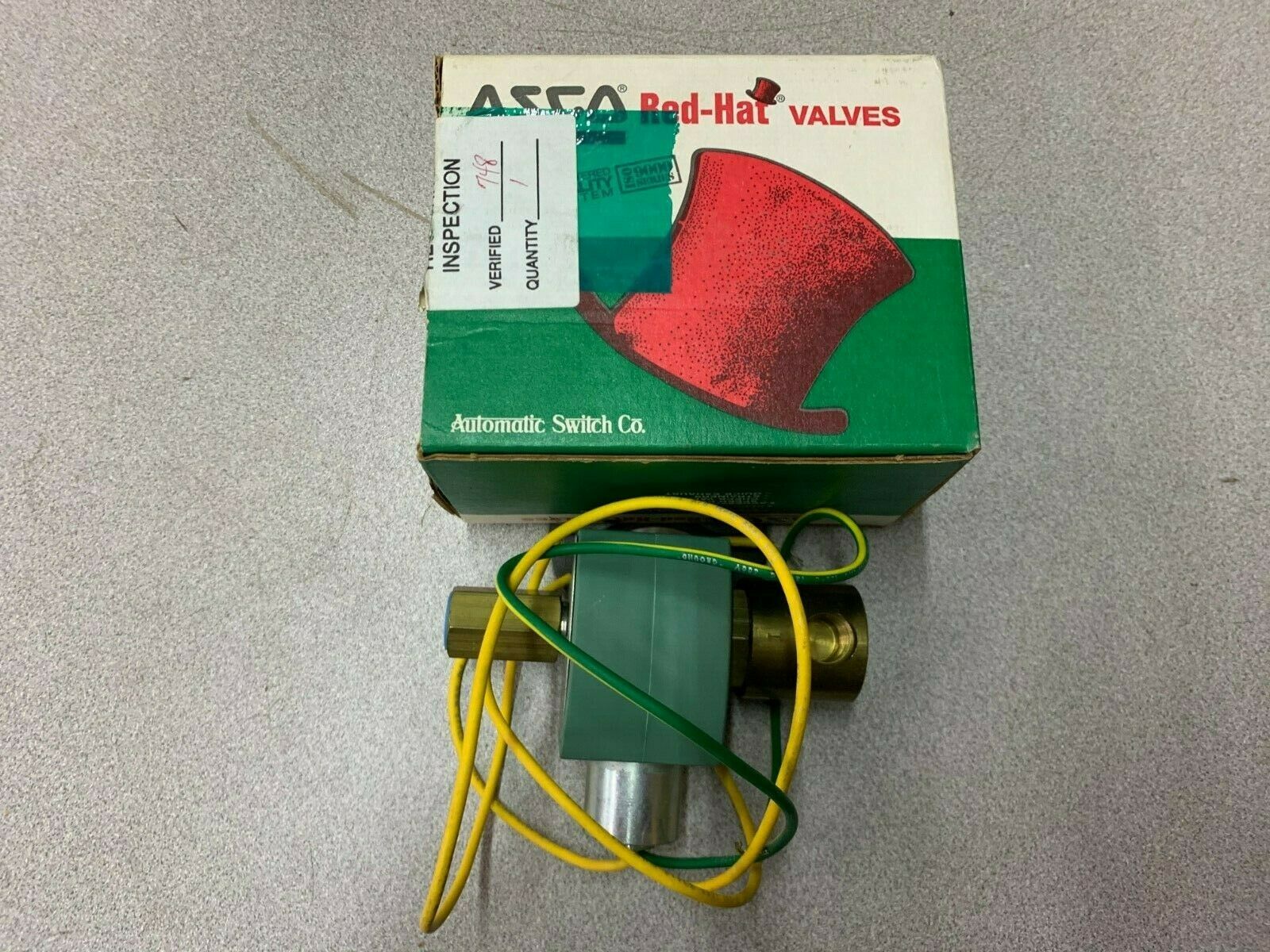 NEW IN BOX ASCO RED HAT 1/4" SOLENOID VALVE HT8314G7