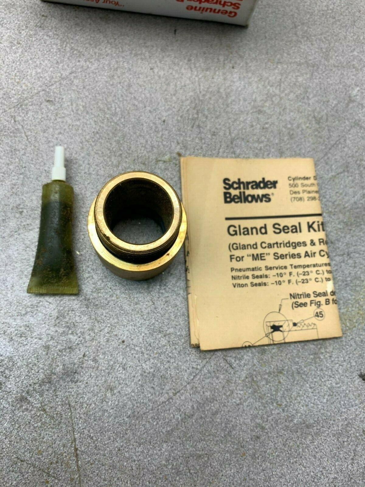 NEW IN BOX SCHRADER BELLOWS GLAND KIT B7321003