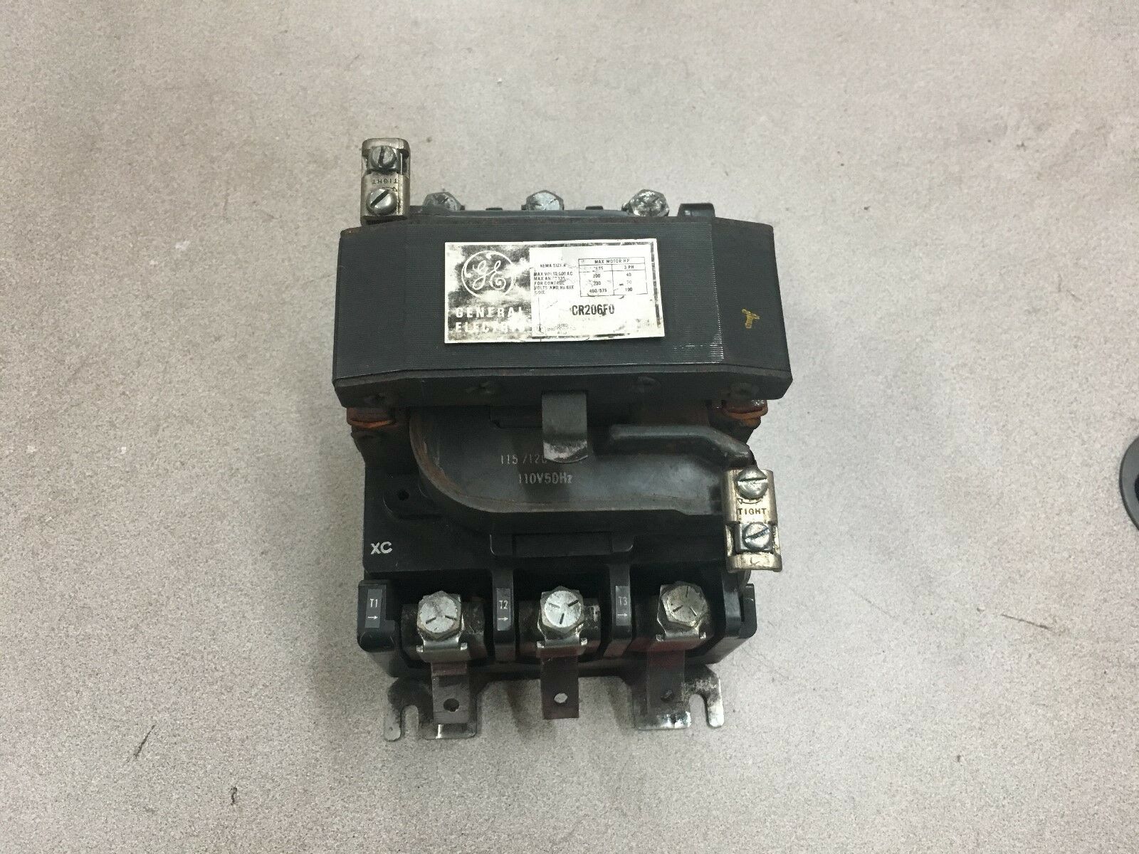 USED GENERAL ELECTRIC SIZE 4 STARTER CR206F0