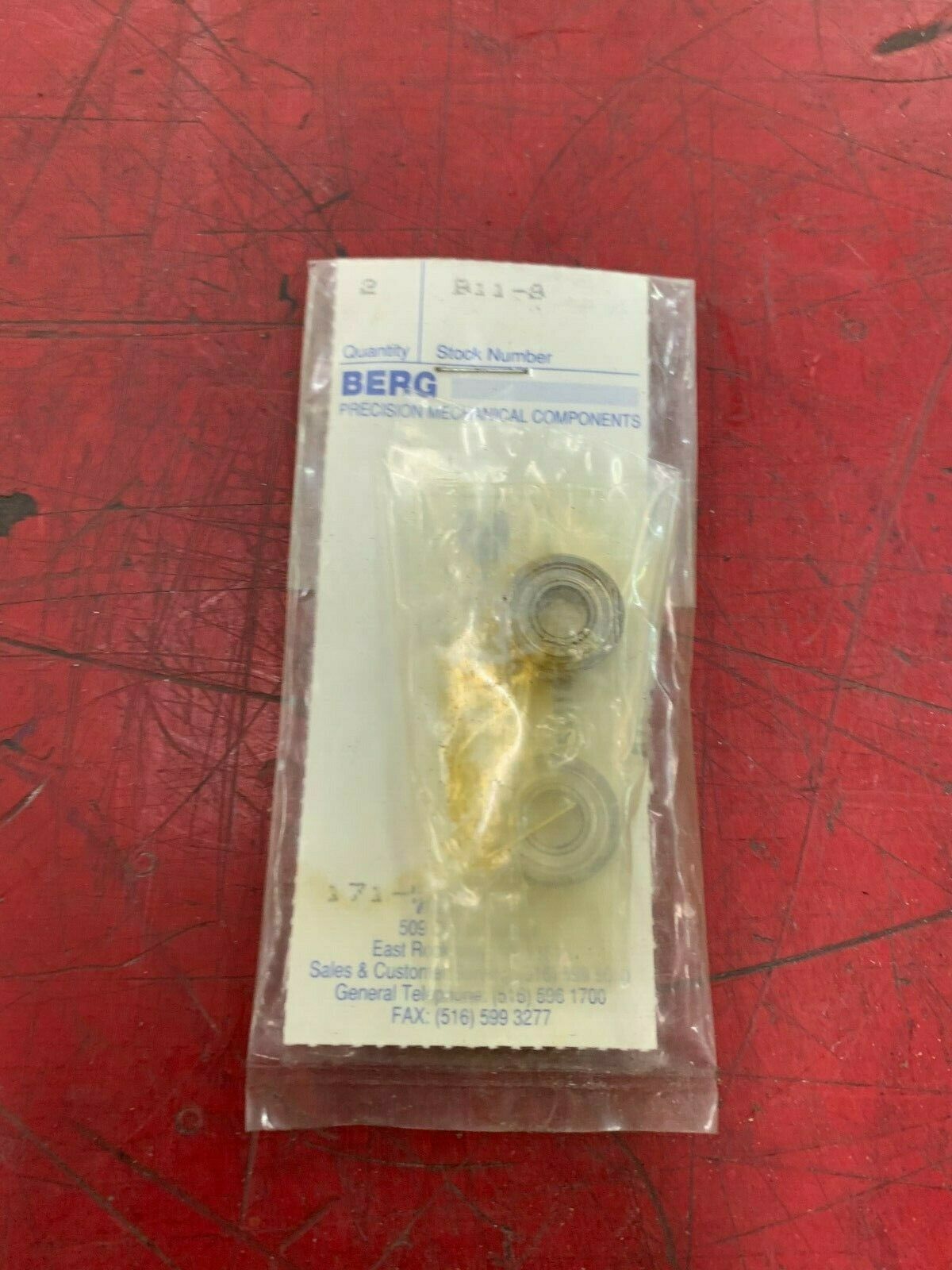 PACK OF 2 NEW NO BOX BERG BEARING B11-8