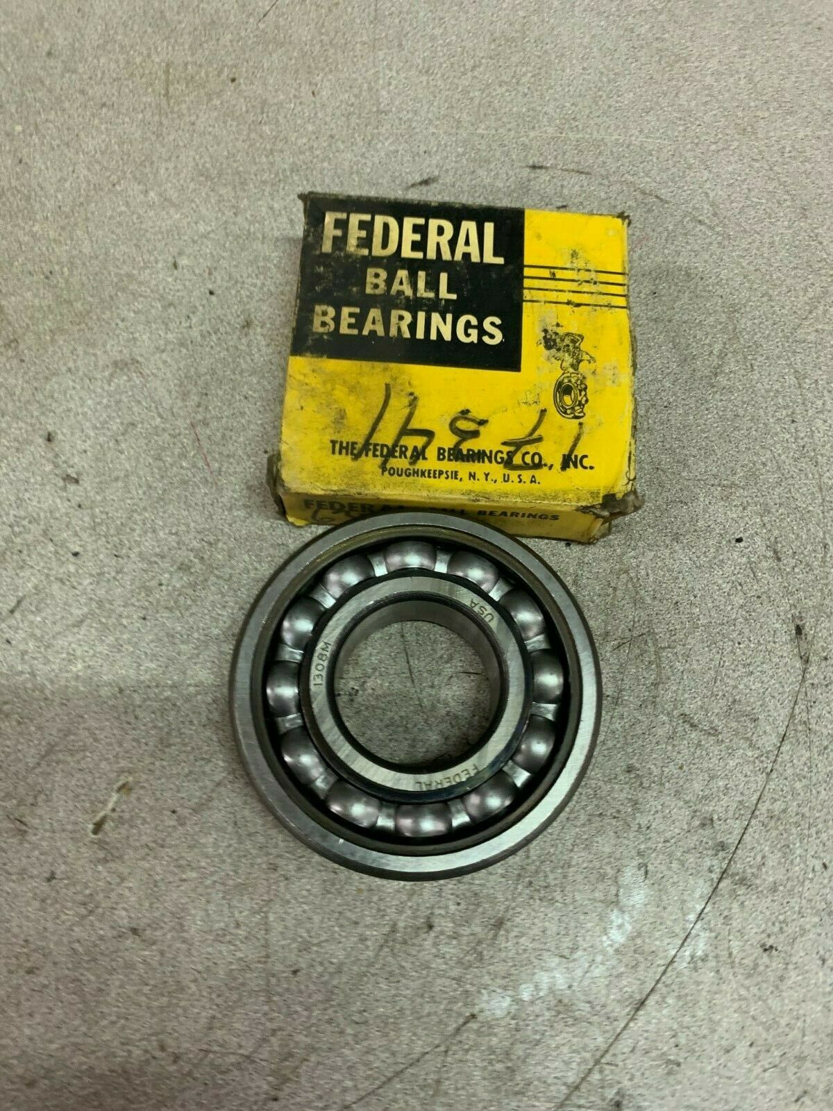 NEW IN BOX FEDERAL BALL BEARING 1308M