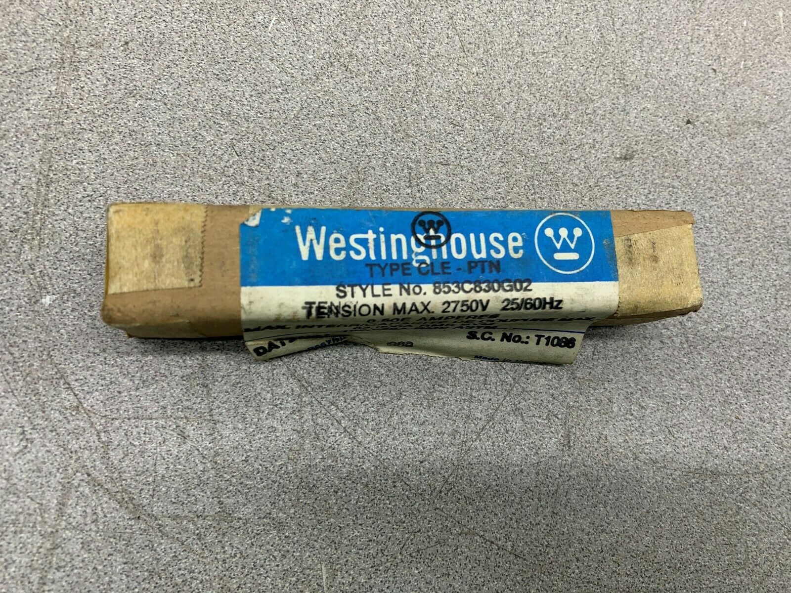 NEW IN BOX WESTINGHOUSE PART 853C830G02