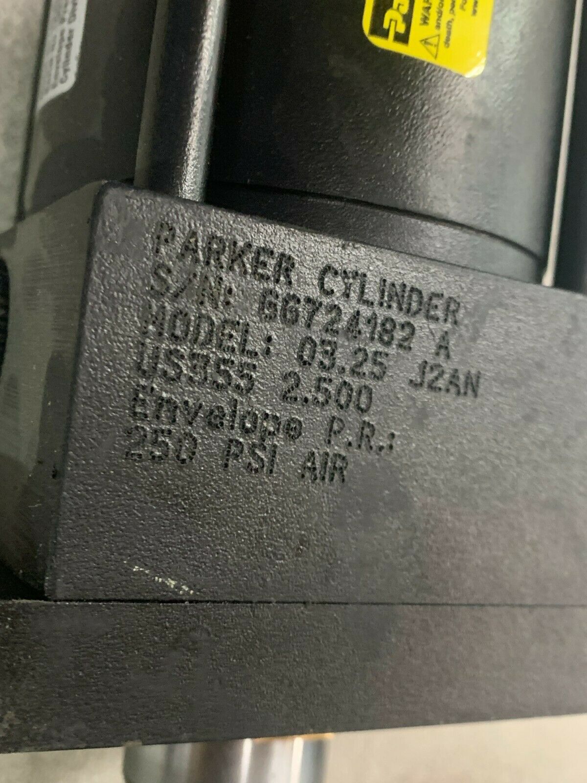 NEW NO BOX PARKER 03.25 J2ANUS355 2.500 CYLINDER