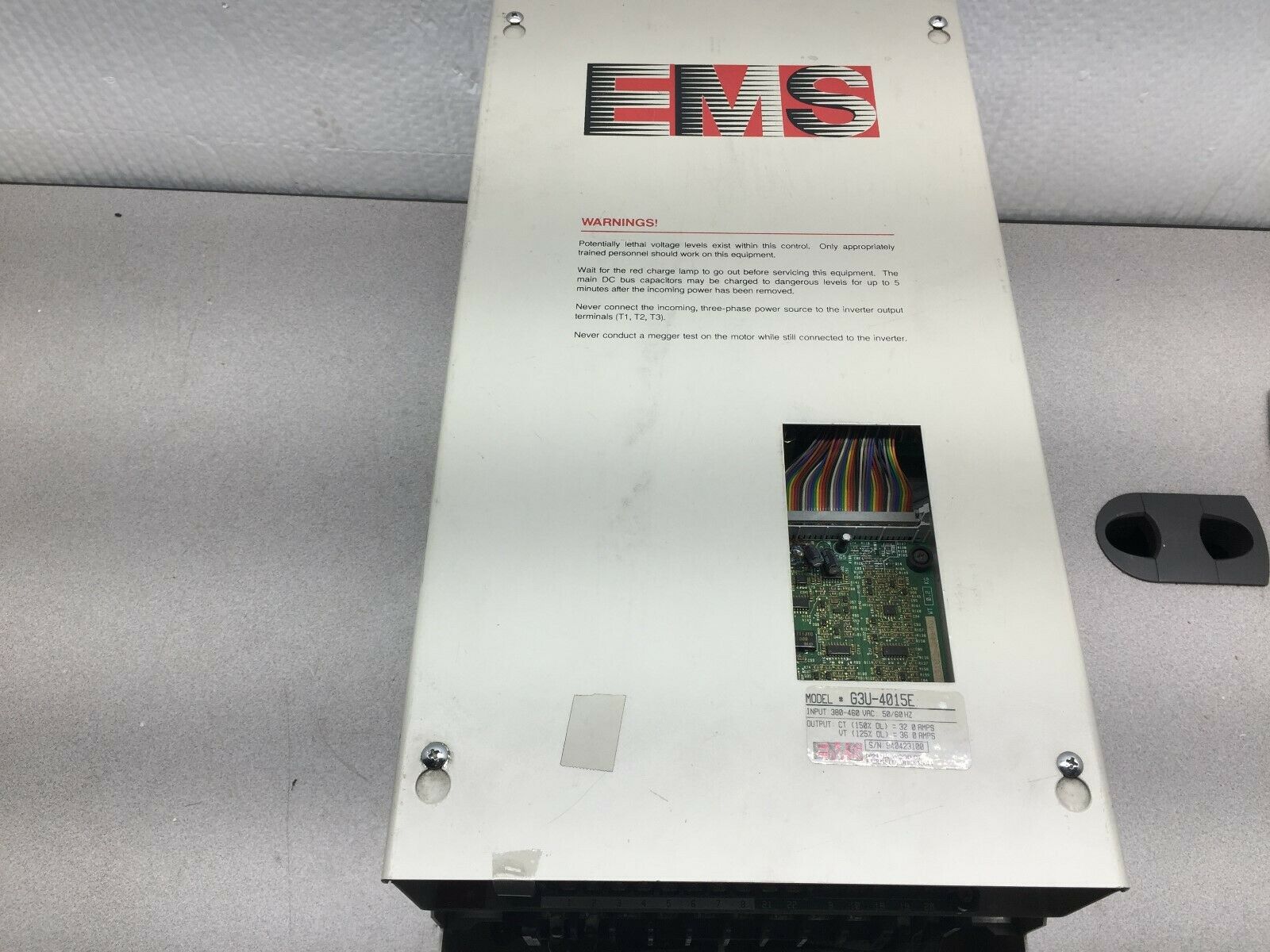 USED EMS 380-460VAC 36AMPS DRIVE G3U-4015E