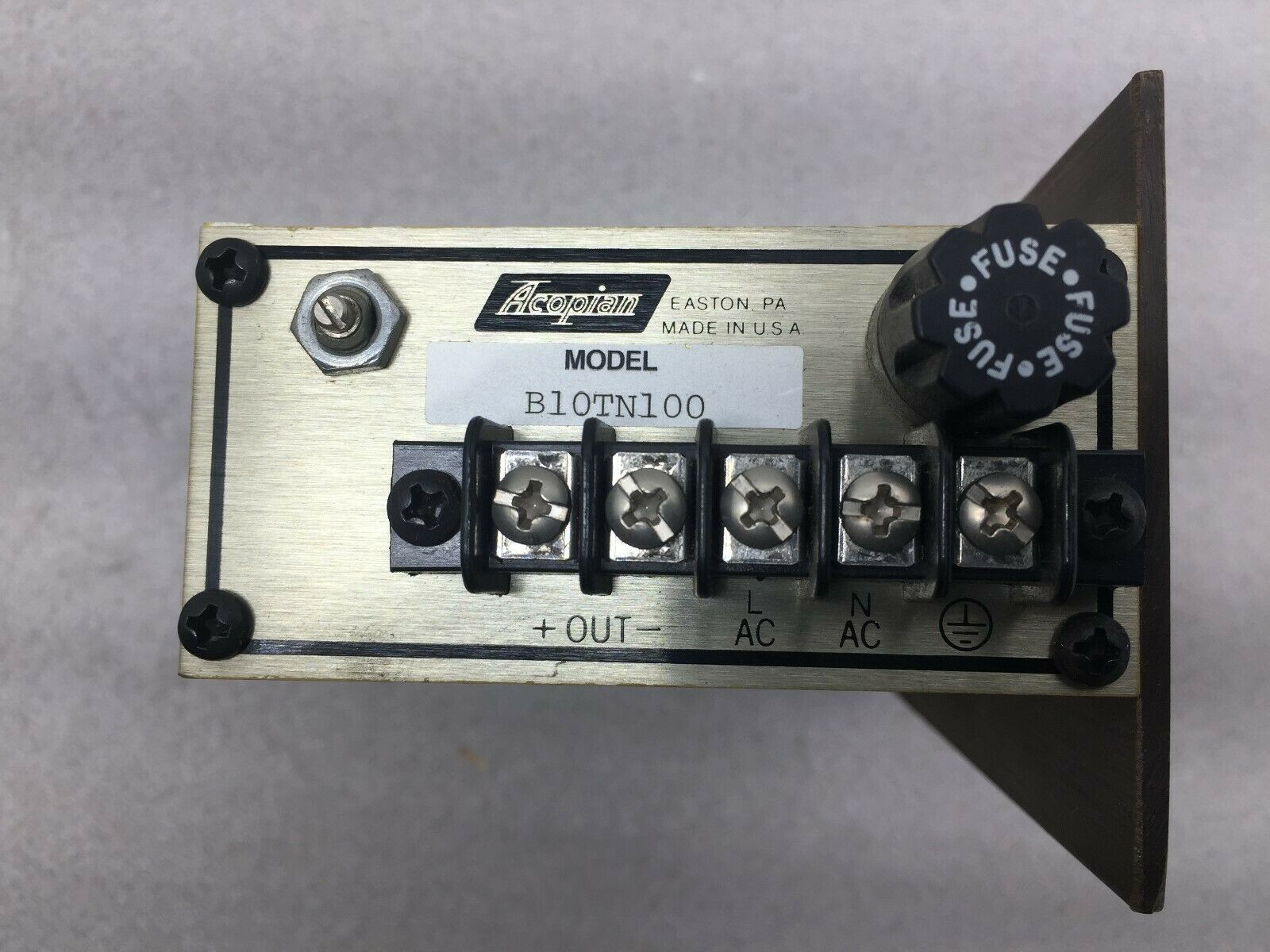 USED ACOPIAN DC POWER SUPPLY B10TN100