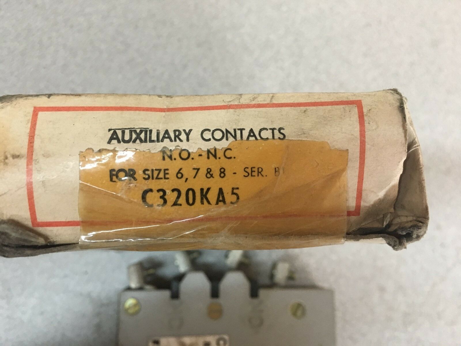 NEW IN BOX CUTLER HAMMER AUXILIARY CONTACT C320KA5 SERIES B1