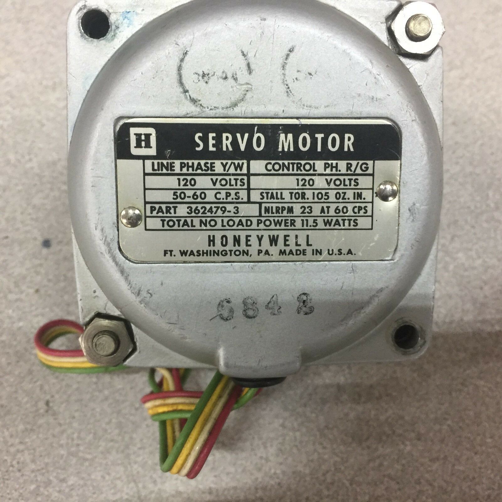 NEW NO BOX HONEYWELL SERVO MOTOR 362479-3