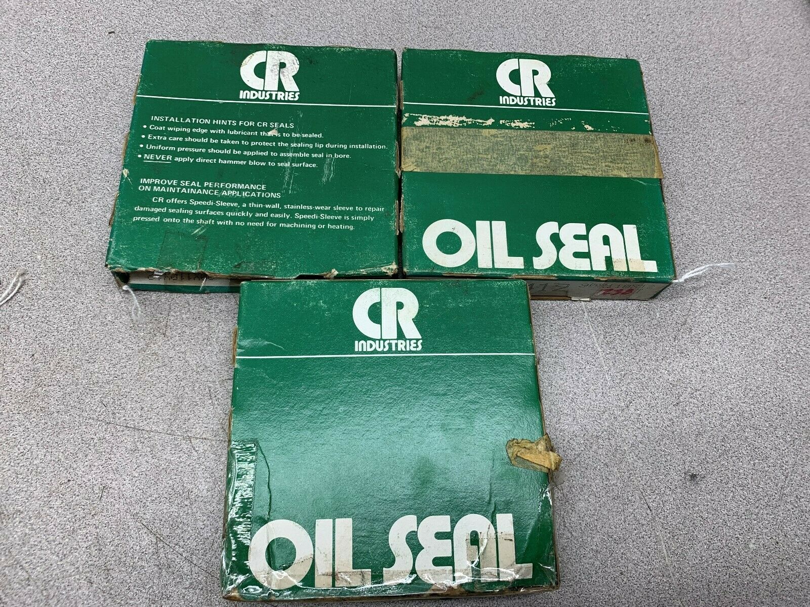 LOT OF 3 NEW IN BOX CHICAGO RAWHIDE OILSEAL 35412