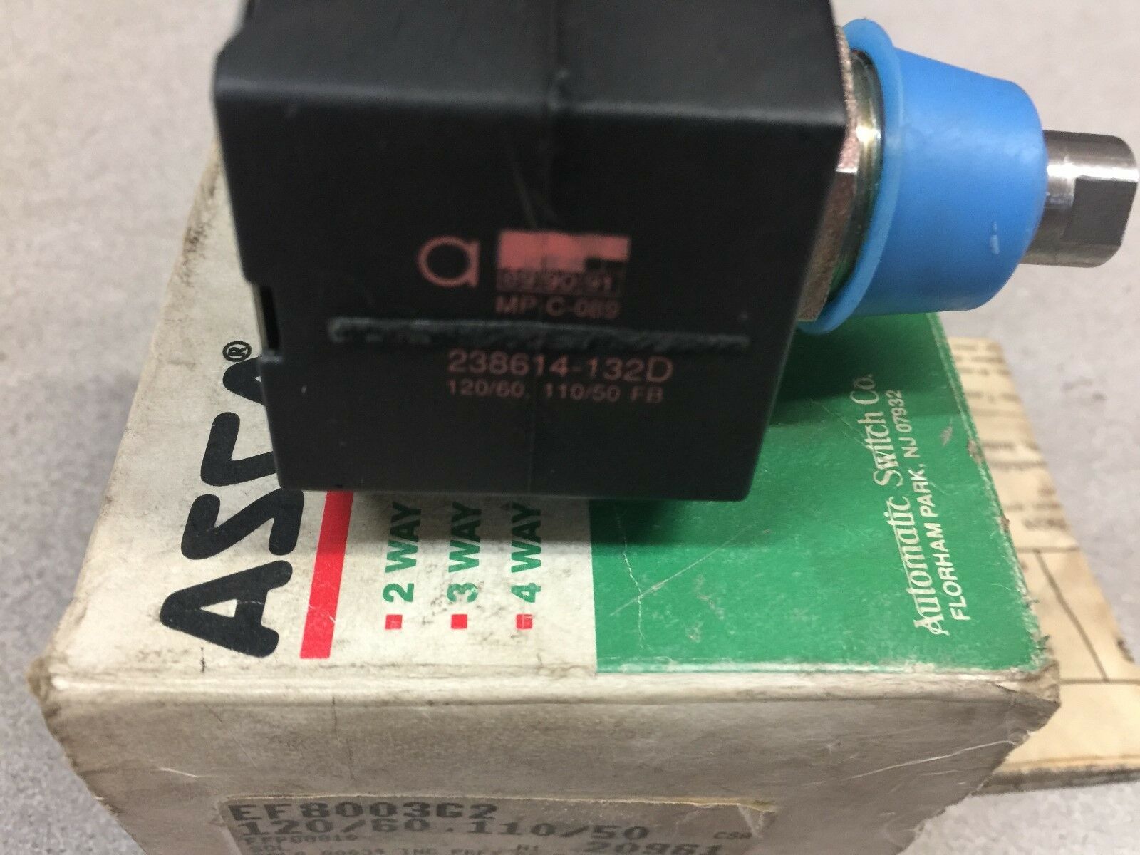 NEW IN BOX ASCO XPROOF SOLENOID EF8003G2