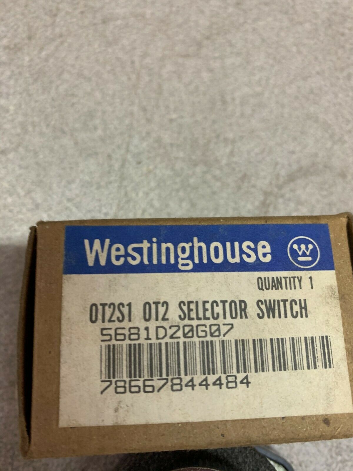 LOT OF 2 NEW IN BOX WESTINGHOUSE SELECTOR SWITCH  0T2S1