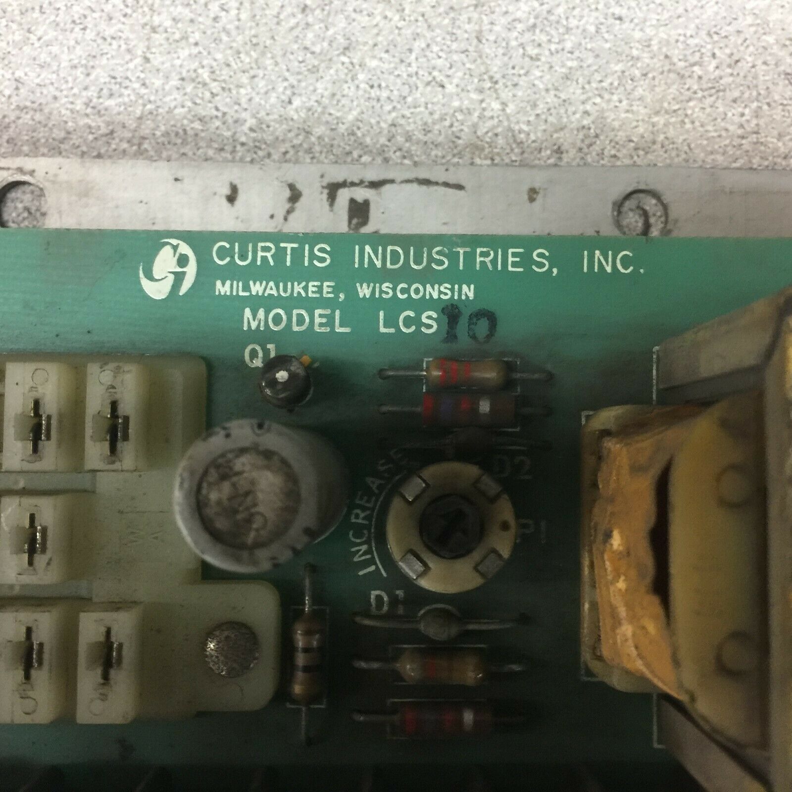 USED CI LEVEL CONTROL CIRCUIT BOARD (MISSING RELAY) LCS-10