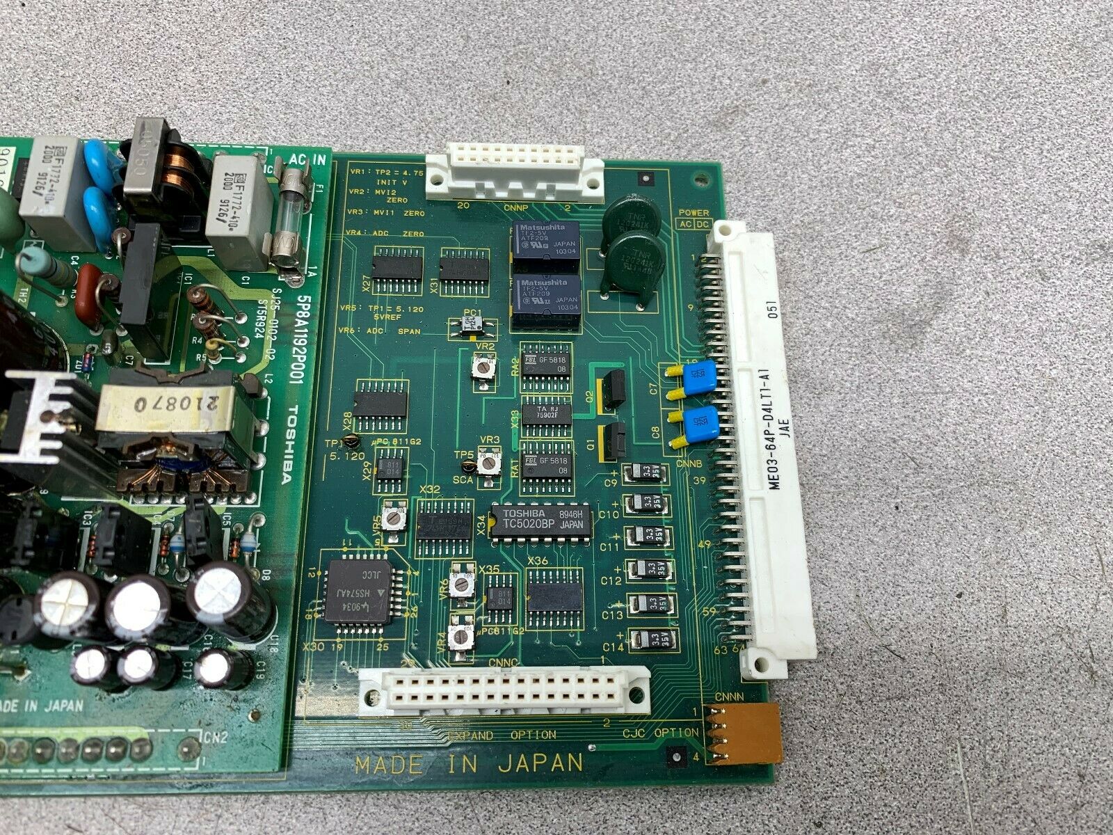 USED TOSHIBA CIRCUIT BOARD EBMU31 2N8A2456-D