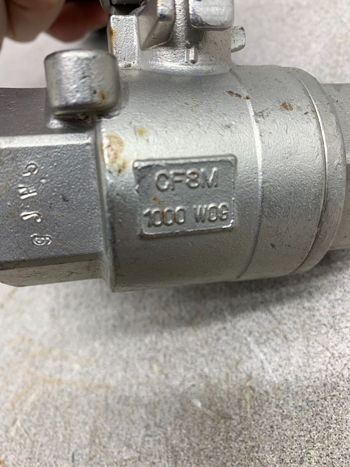 NEW SVF FLOW CONTROLS 1" BEV 6666RTSE STAINLESS BALL VALVE CF8M 1000 WOG