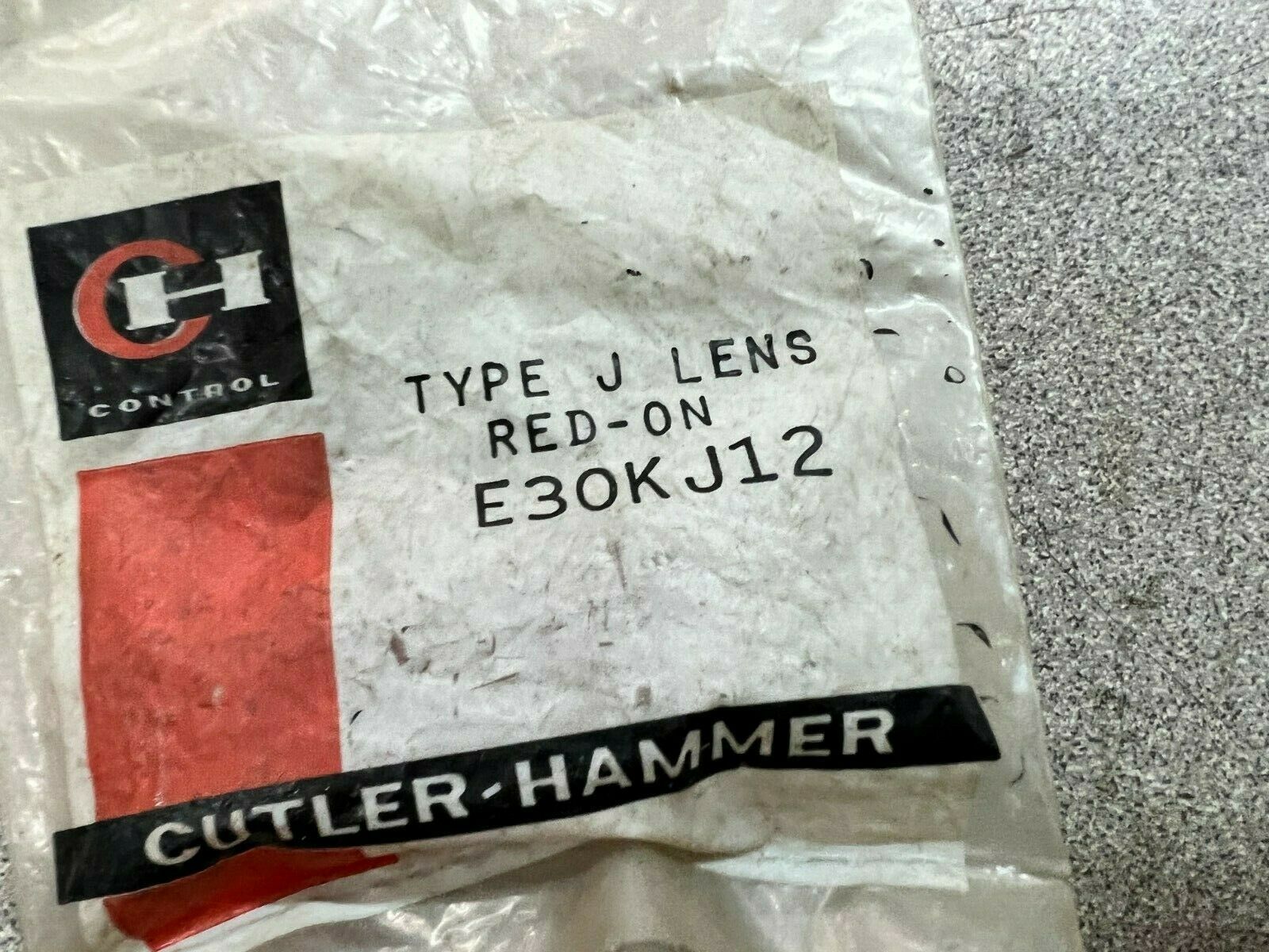 LOT OF 3 NEW IN BAG CUTLER HAMMER TYPE J LENS RED E30KJ12