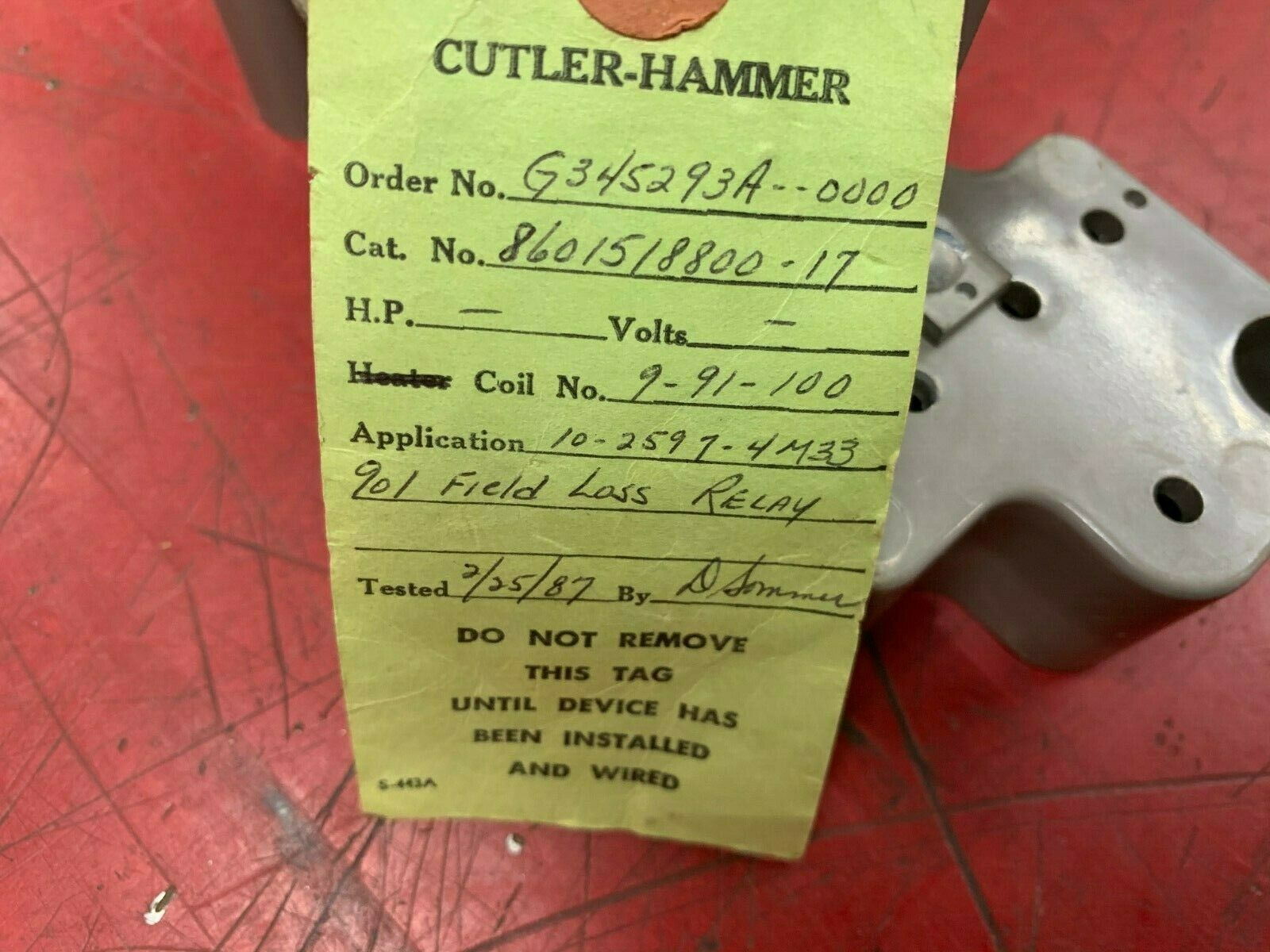 NEW NO BOX CUTLER-HAMMER RELAY 8601518800-17