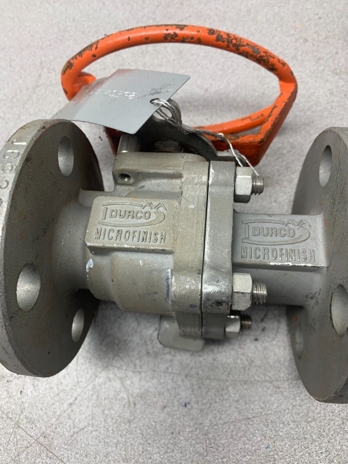 USED DURCO MICROFINISH 1" FLANGED BALL VALVE 1BF21FRVTX666D