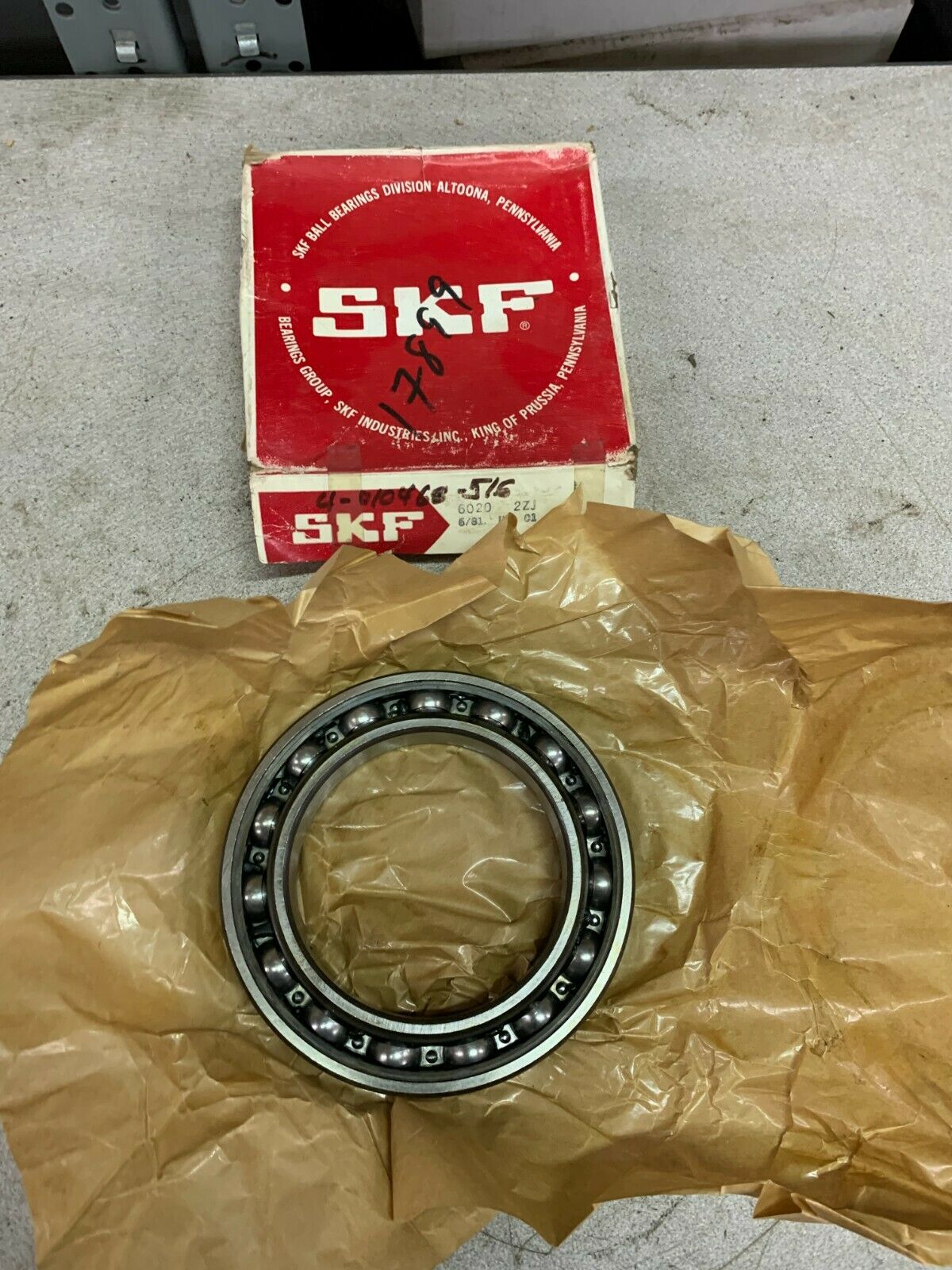 NEW IN BOX SKF ROLLER BEARING 6020 2ZJ