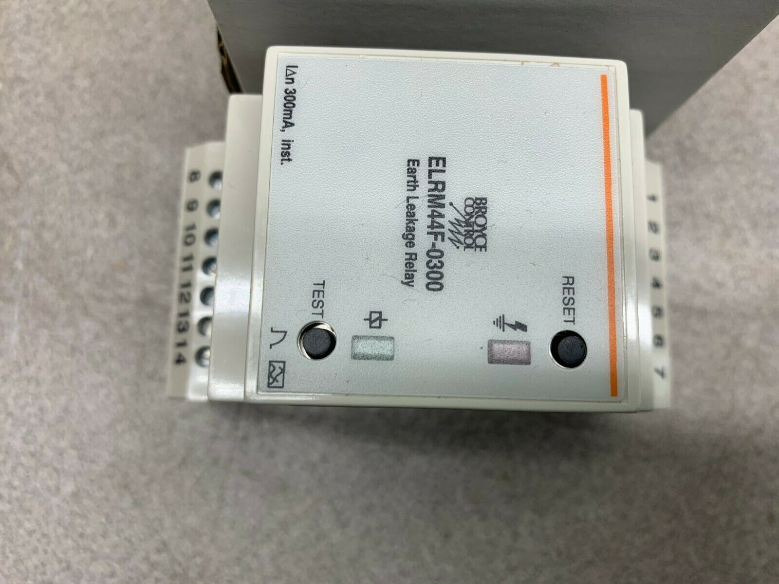 NEW IN BOX BROYCE CONTROL EARTH LEAKAGE RELAY ELRM44F-0300