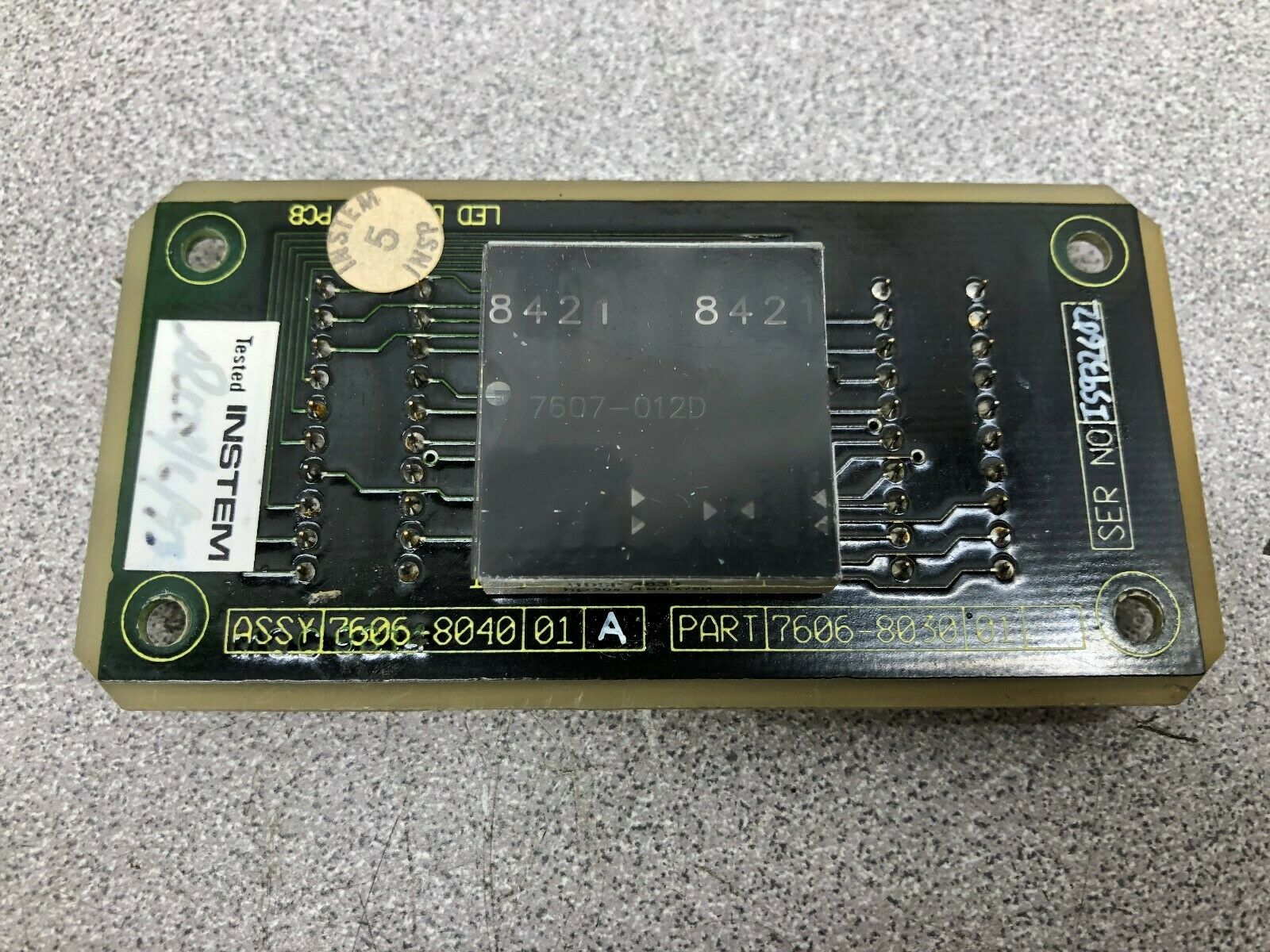 INSTEM PCB DISPLAY BOARD 7606-8040.01A