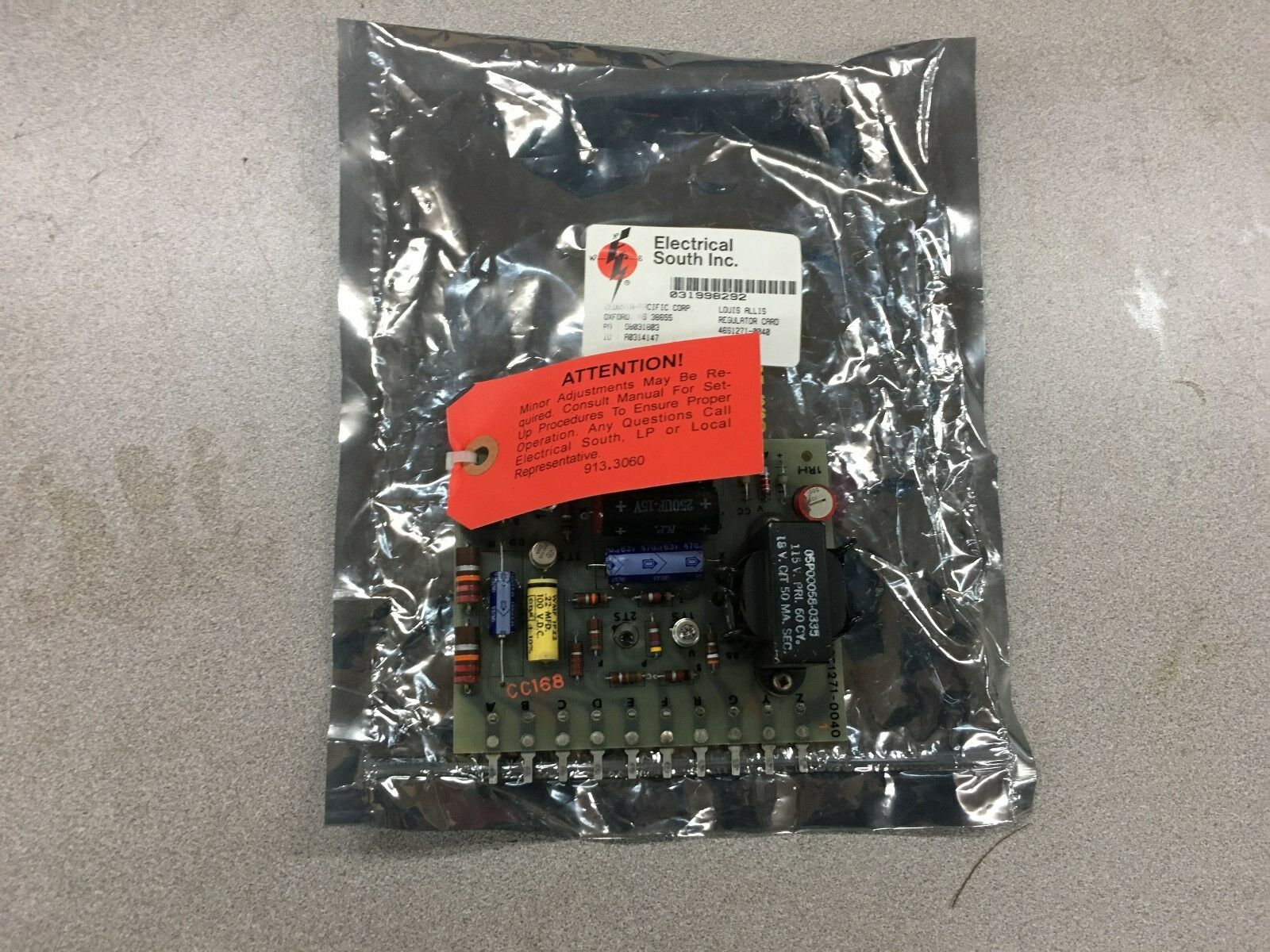 *REMANUFACTURED* LOUIS ALLIS REGULATOR CARD 46S1271-0040