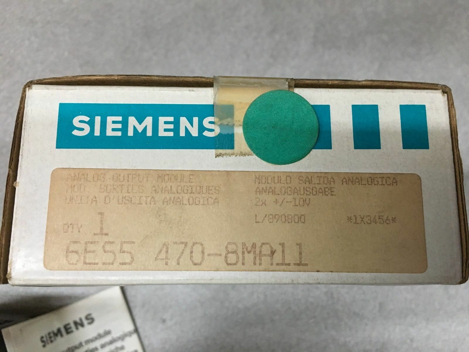 NEW IN BOX SIEMENS SIMATIC S5 ANALOG OUTPUT MODULE 6ES5 470-8MA11