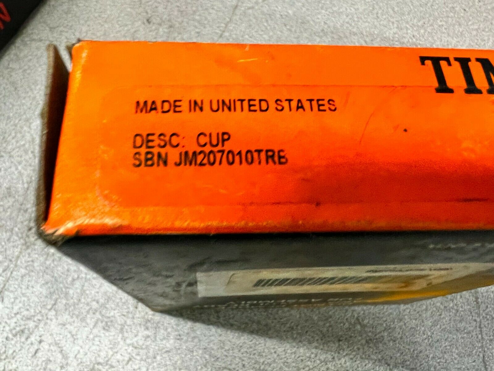 NEW IN BOX TIMKEN JM207010TRB CUP JM207010