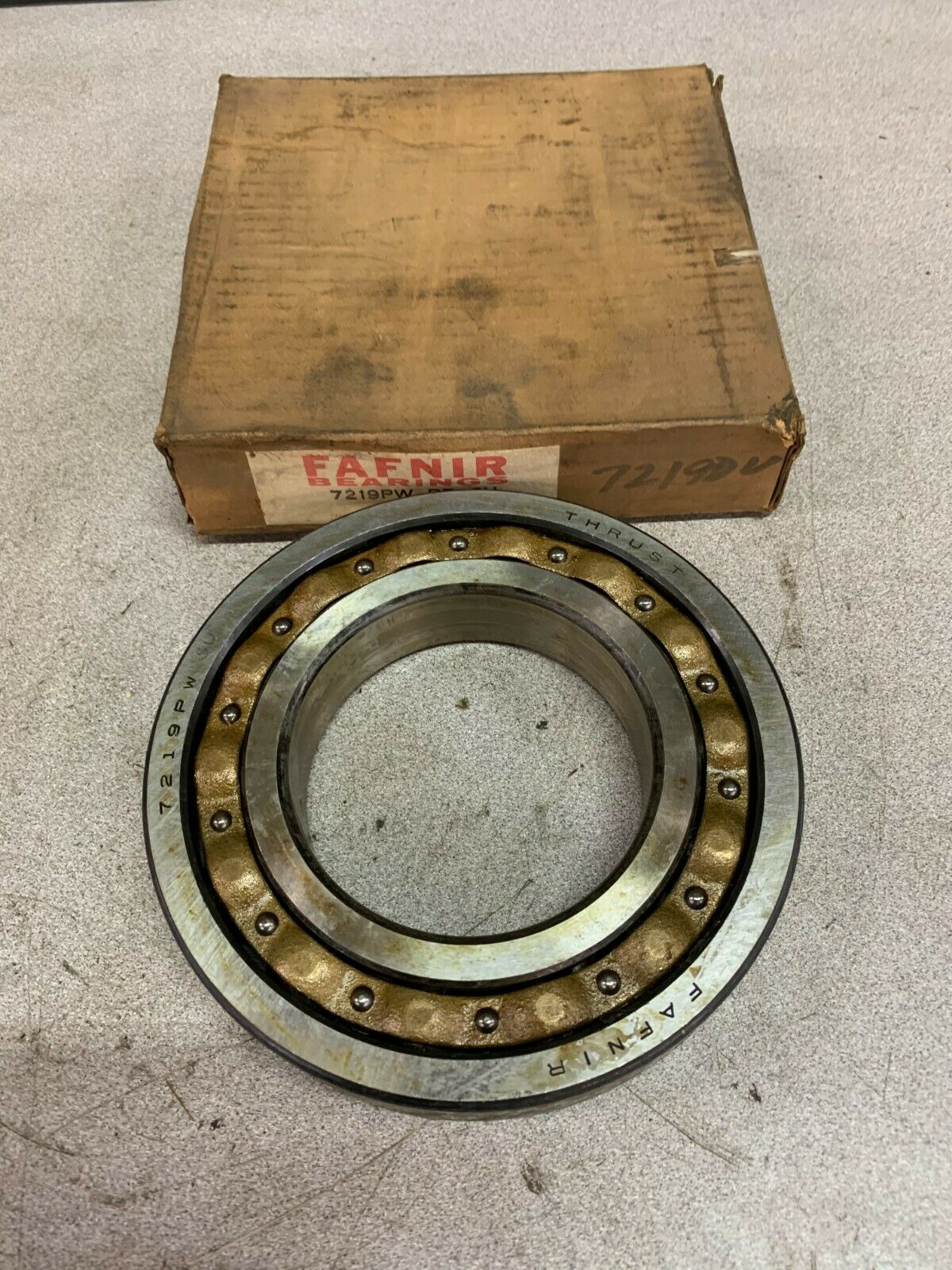 NEW IN BOX FAFNIR ANGUALR CONTACT BALL BEARING 7219PW BR SU