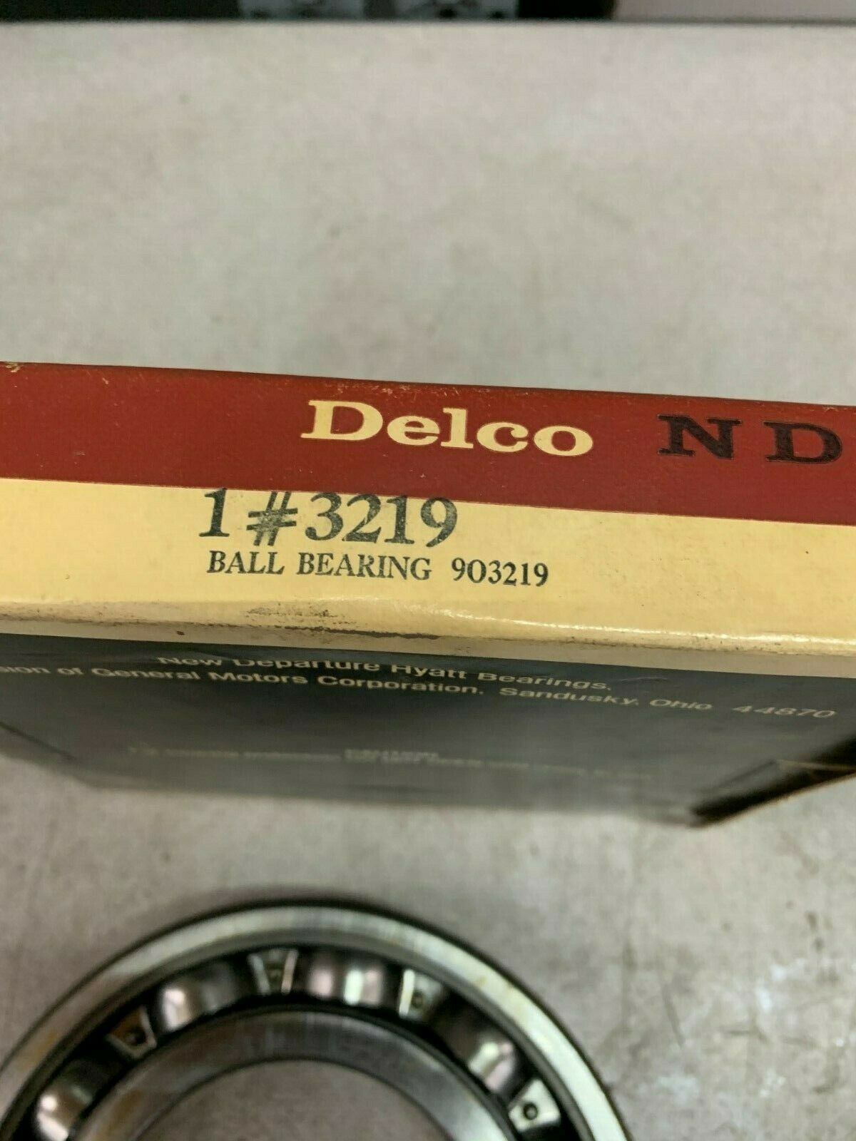 NEW IN BOX NDH DELCO BALL BEARING 3219