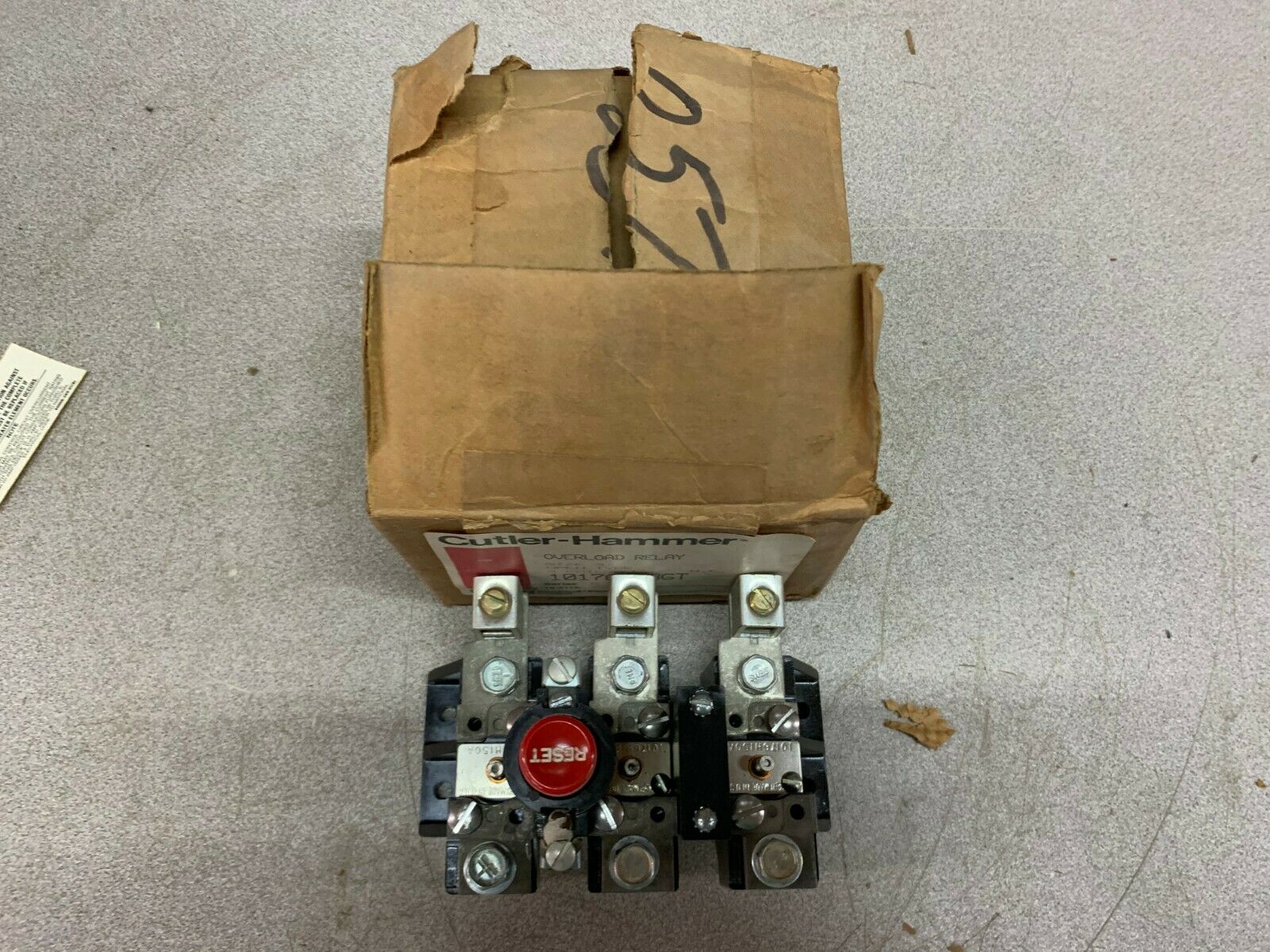 NEW IN BOX CUTLER HAMMER OVERLOAD RELAY 10176H93GT