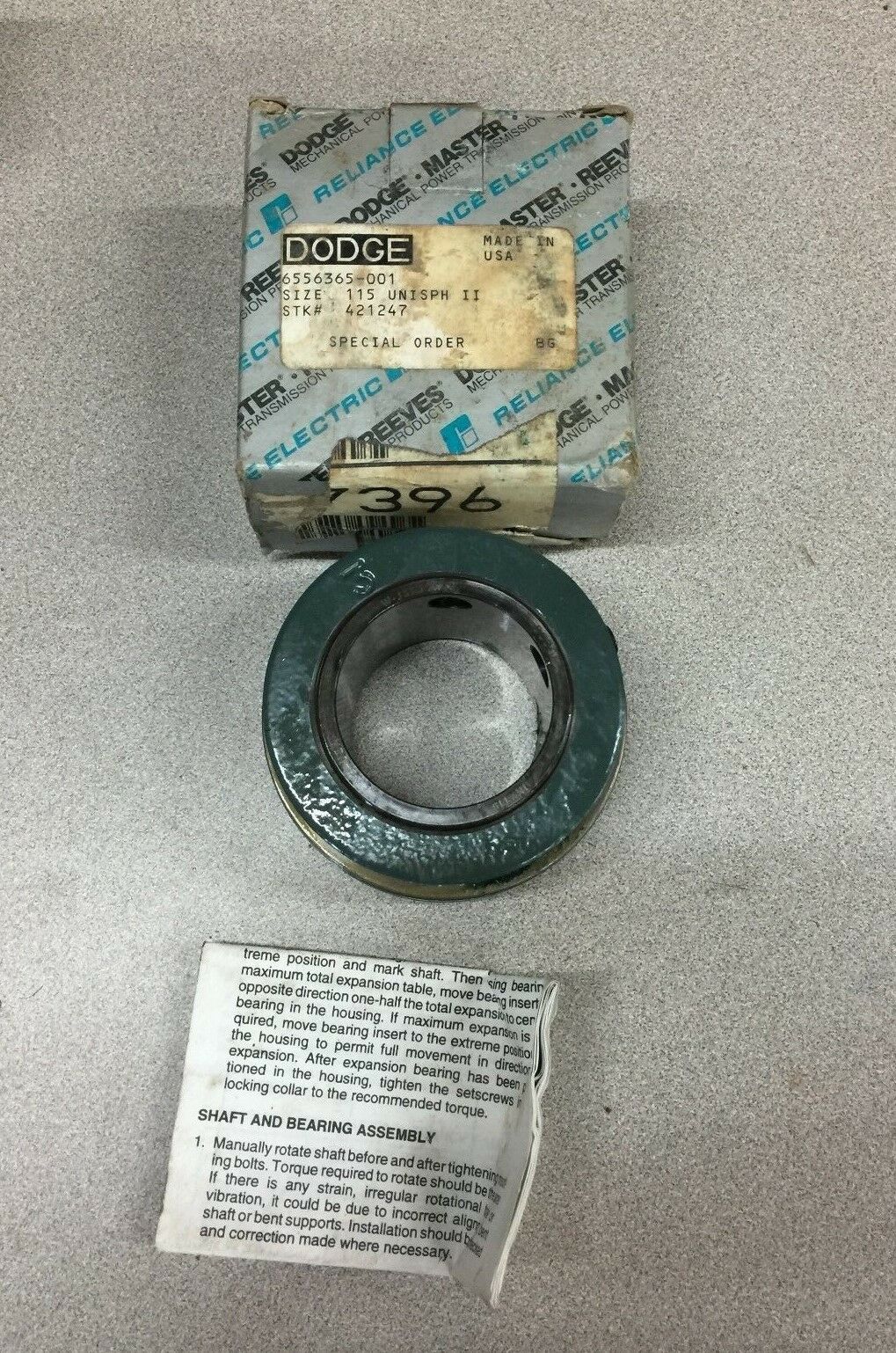 NEW IN BOX DODGE INSUN2115R ROLLER BEARING INSERT INS-UN2-115R 421247