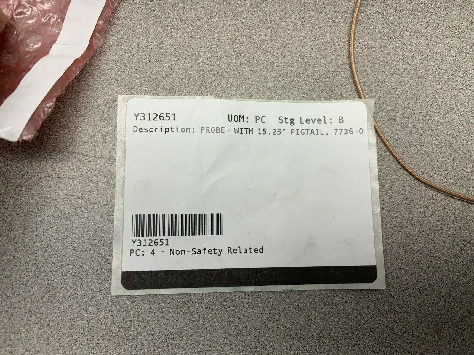 NEW NO BOX BENTLY NEVADA PROBE 7736-05