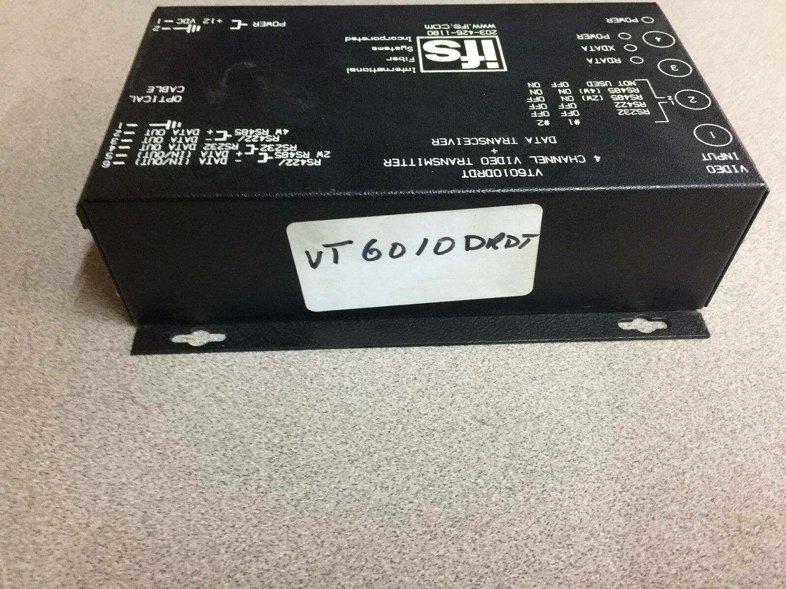 NEW NO BOX IFS 4 CHANNEL VIDEO TRANSMITTER +DATA TRANCEIVER VT6010DRDT