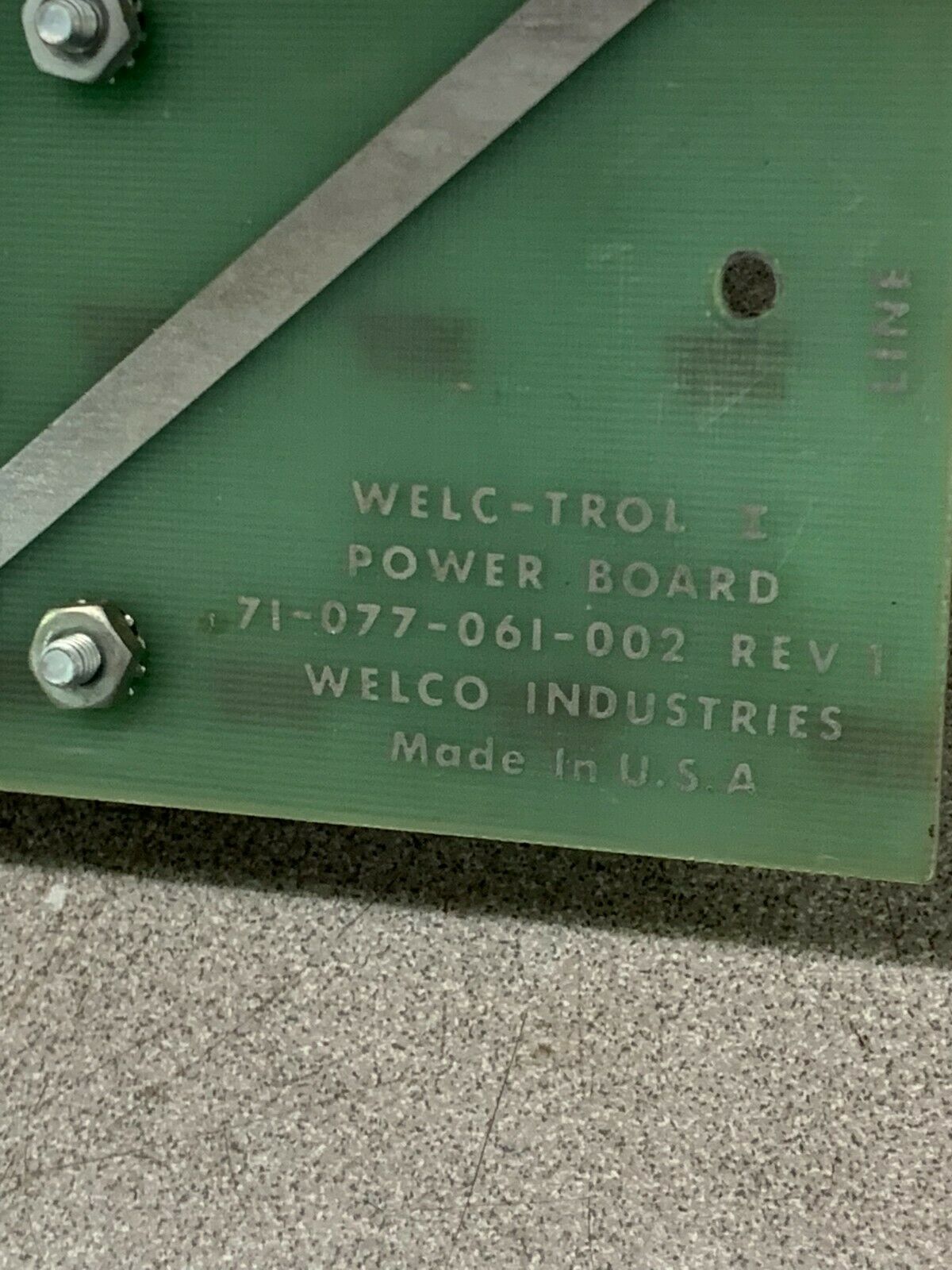 USED WELC-TROL POWER BOARD 71-077-061-002 WELCO