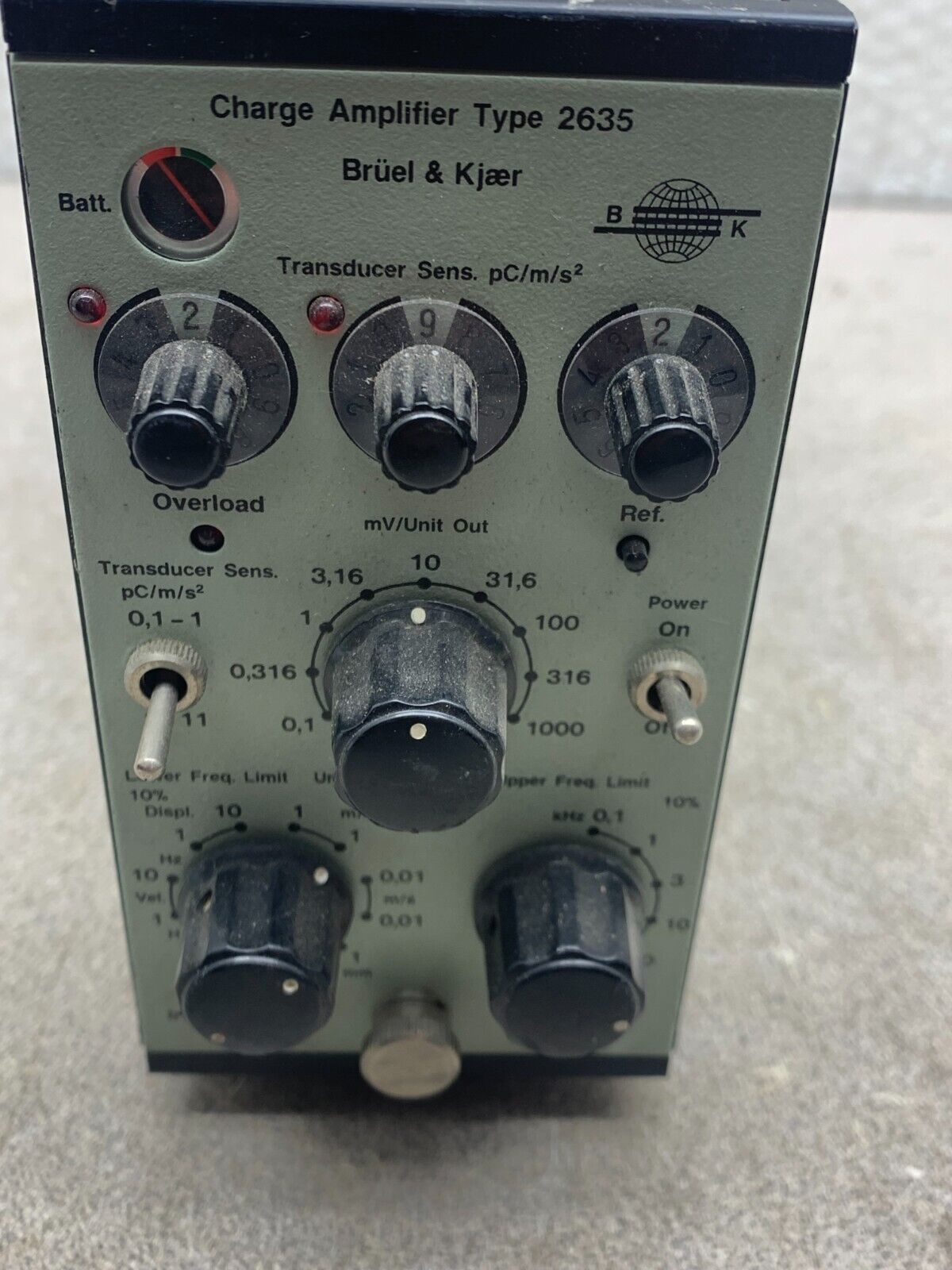 USED BRUEL & KJAER CHARGE AMPLIFIER TYPE 2635