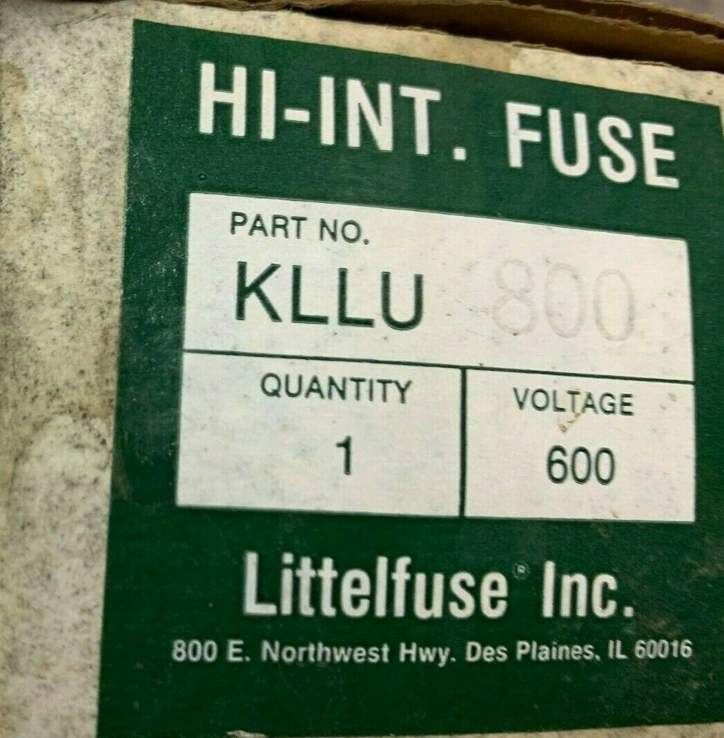 NEW IN BOX LITTELFUSE FUSE KLL4800