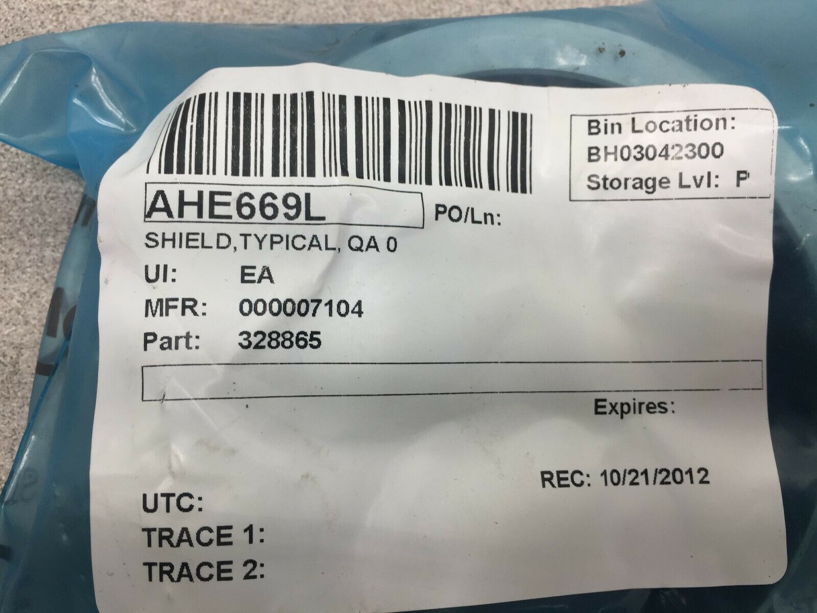 NEW NO BOX FLOWSERVE SHIELD WTR WCS 8-2 ASSY 024490-01-410