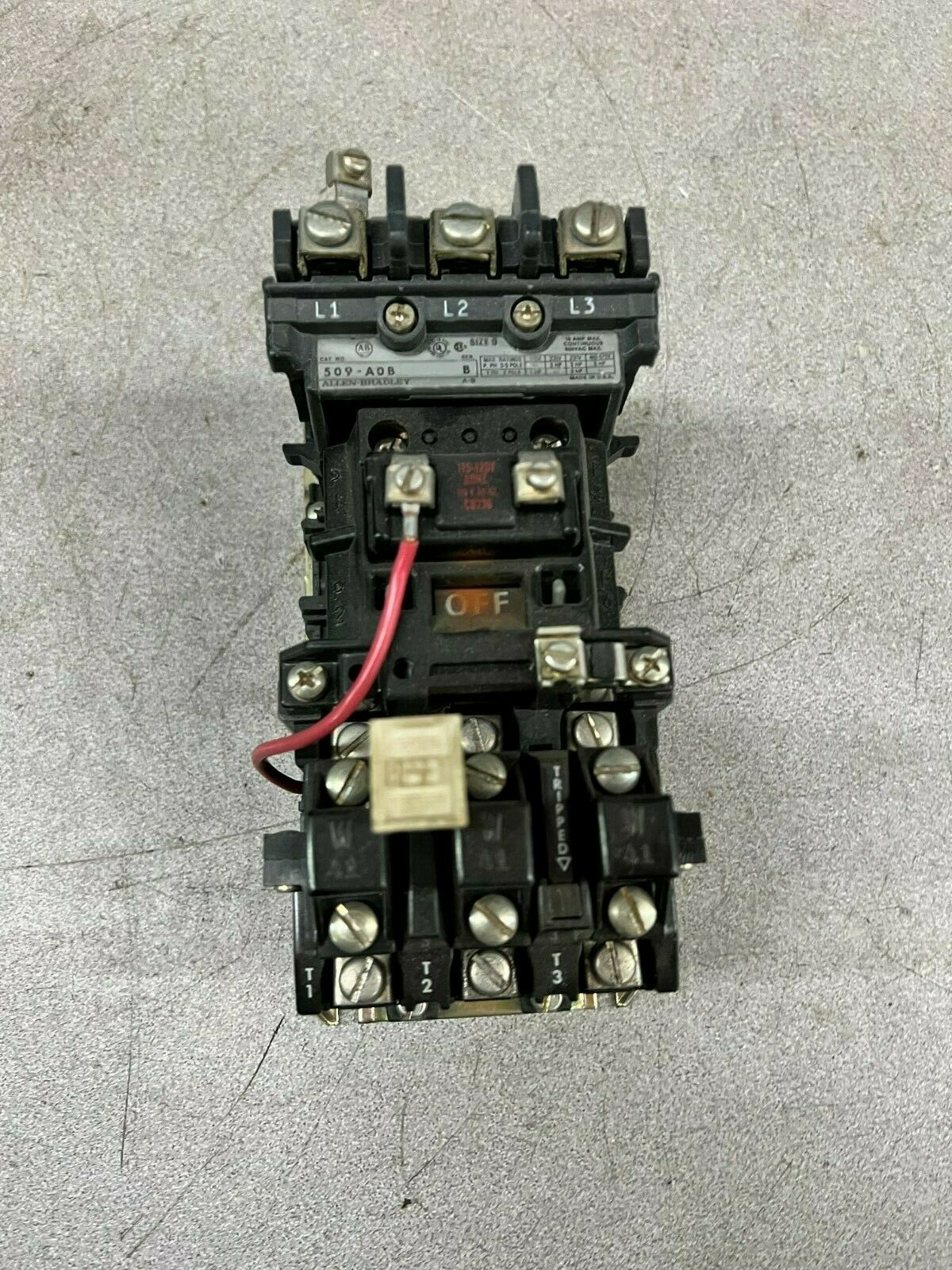 USED ALLEN BRADLEY STARTER 509-A0B