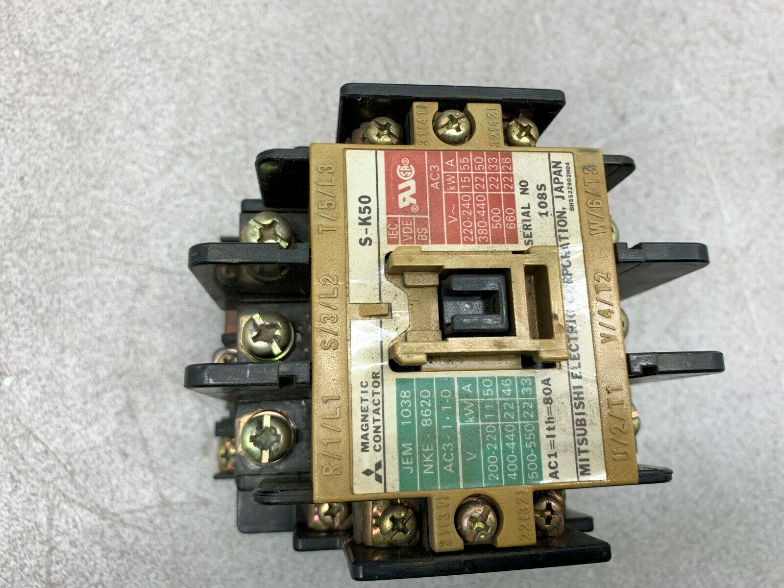 USED MITSUBUSHI CONTACTOR S-K50