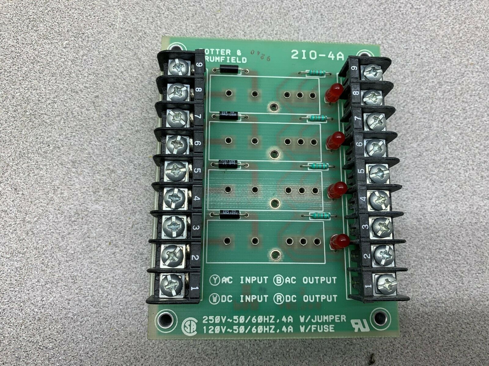 USED POTTER AND BRUMFIELD MODULE BOARD 2IO-4A