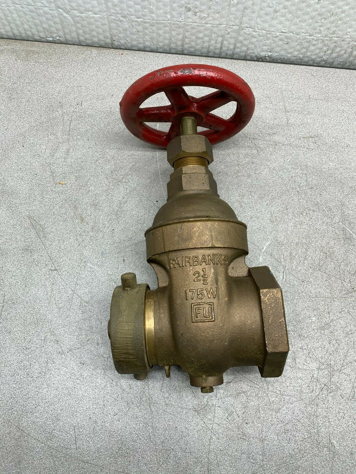 NEW NO BOX FAIRBANKS 2-1/2" 175W GATE VALVE