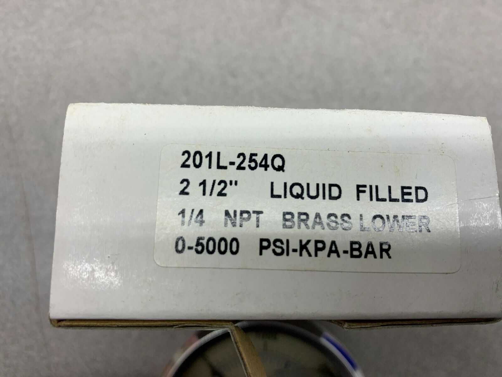 NEW IN BOX PRO 0-5000 PSI LIQUID FILLED GAUGE 201L-254Q