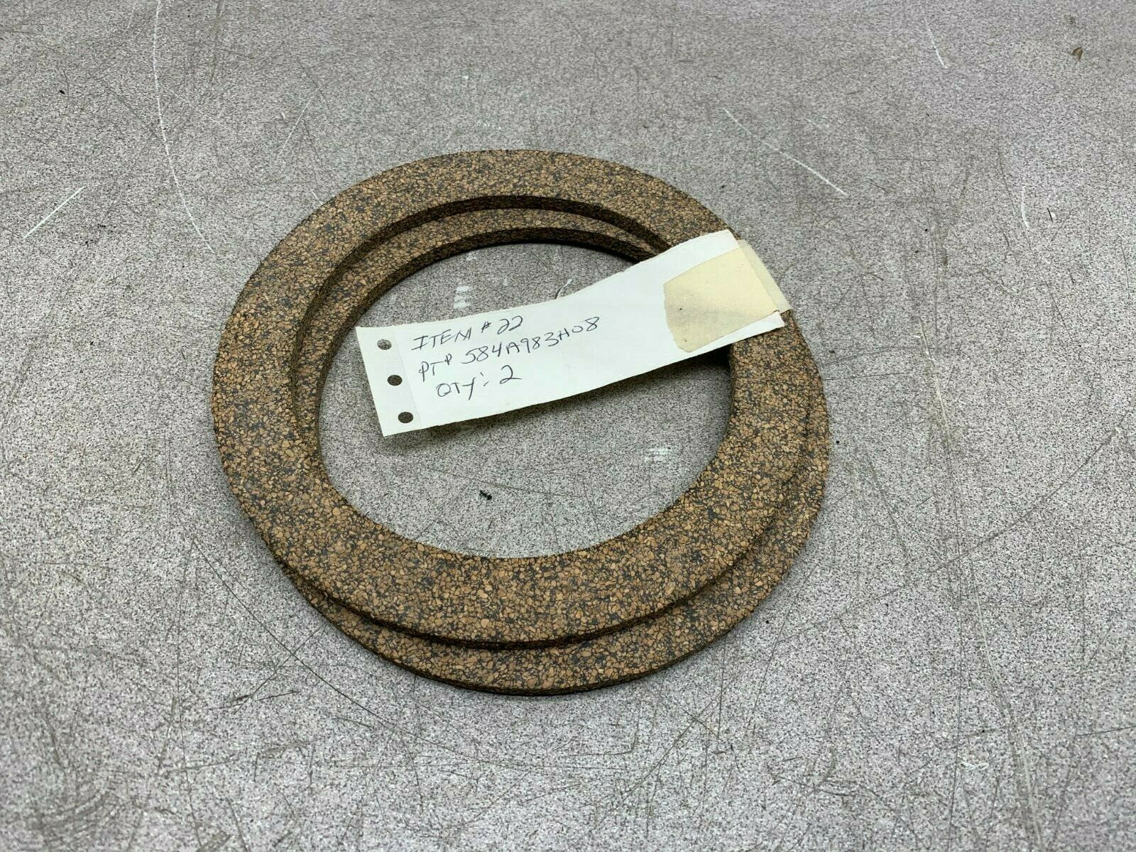 LOT OF 2 NEW WESTINGHOUSE 584A983H08 GASKETS