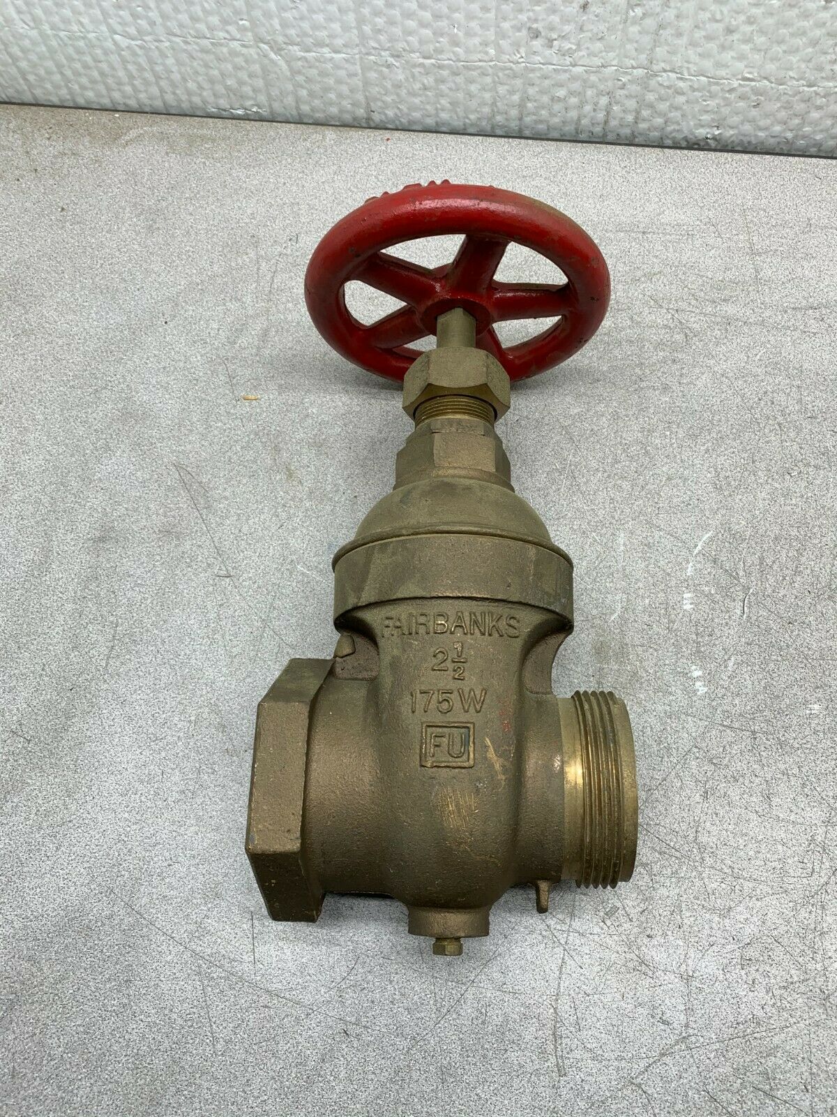 NEW NO BOX FAIRBANKS 2-1/2" 175W GATE VALVE