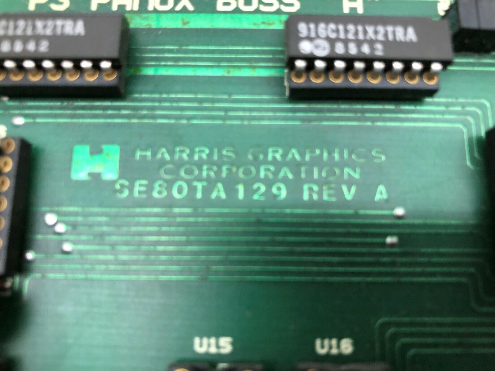 USED HARRIS GRAPHICS INTERFACE ASSY  SE80TA129 REV A