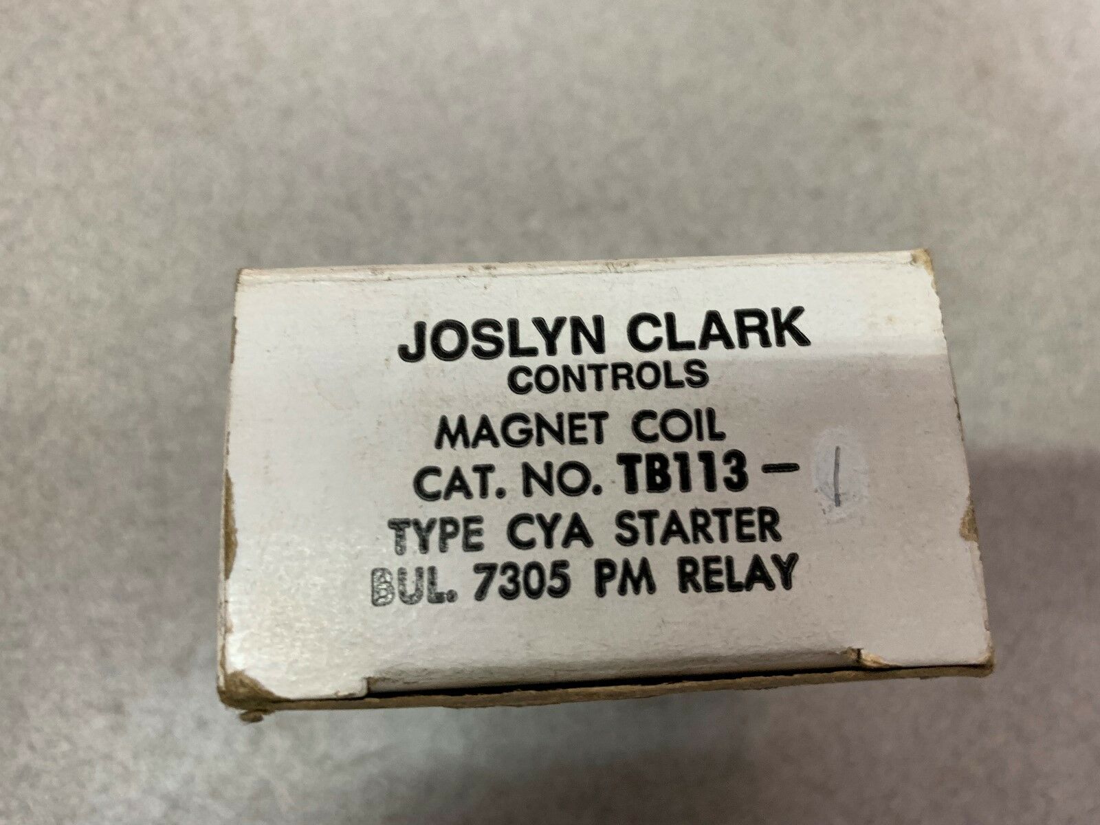 NEW IN BOX JOSLYN COIL TB113-1