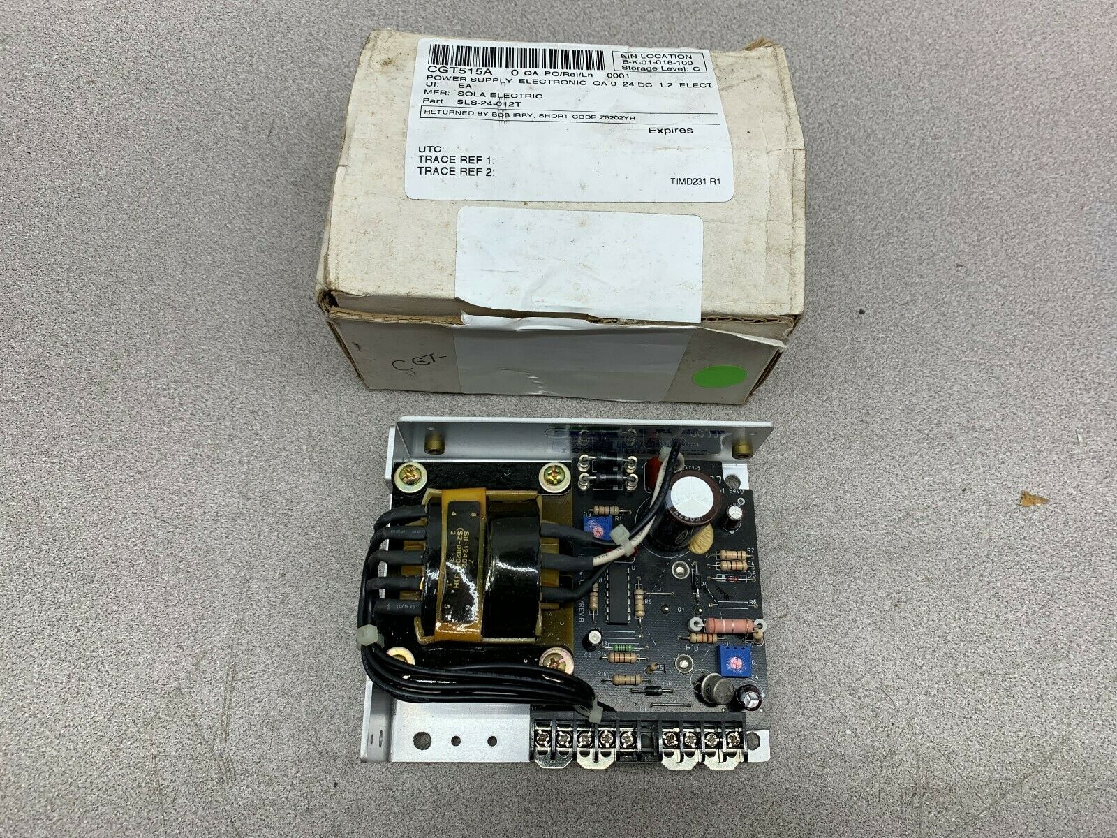 NEW IN BOX SOLA POWER SUPPLY CGT515A