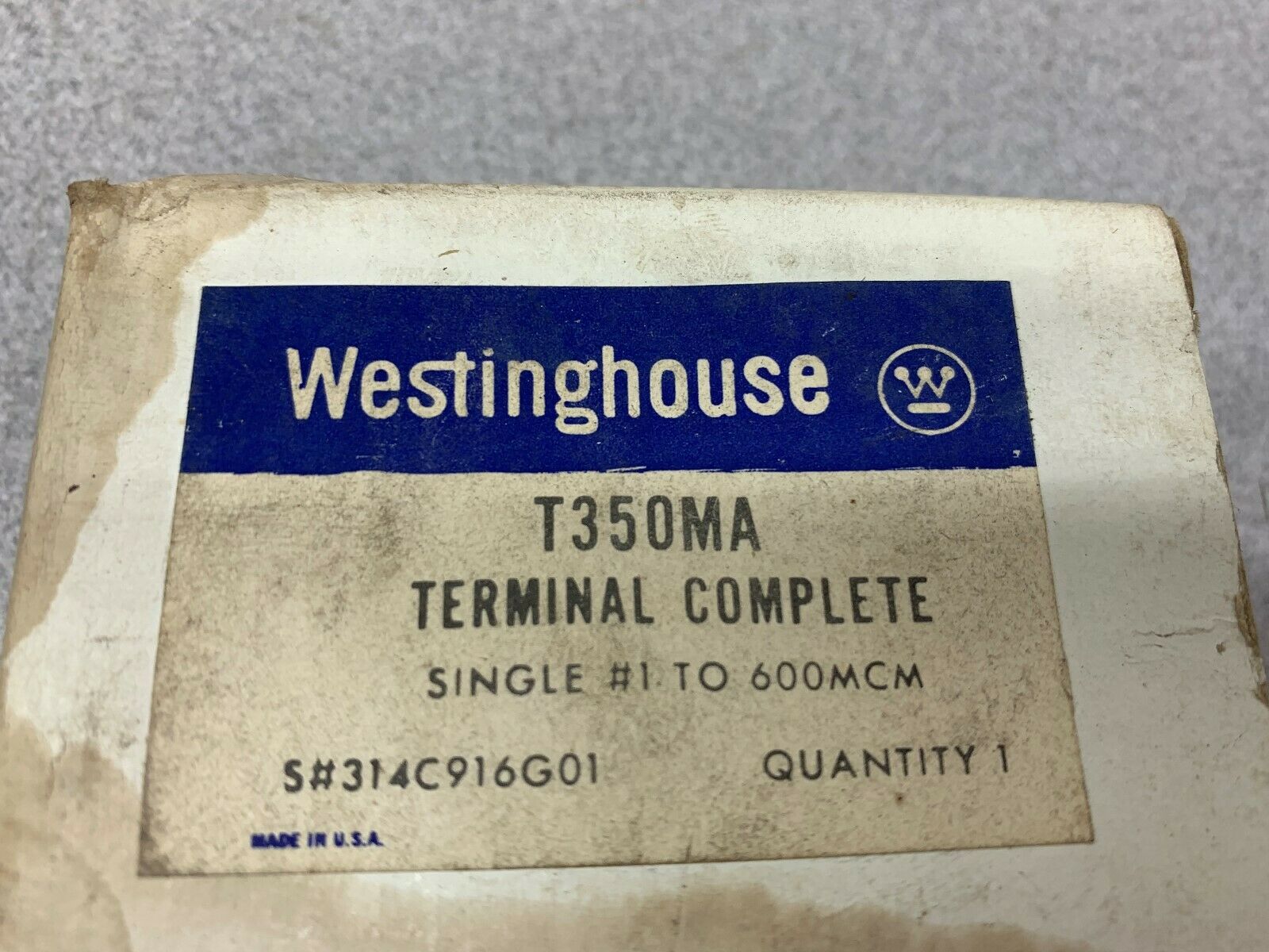 LOT OF 2 NEW IN BOX WESTINGHOUSE TERMINAL COMPLETE T350MA