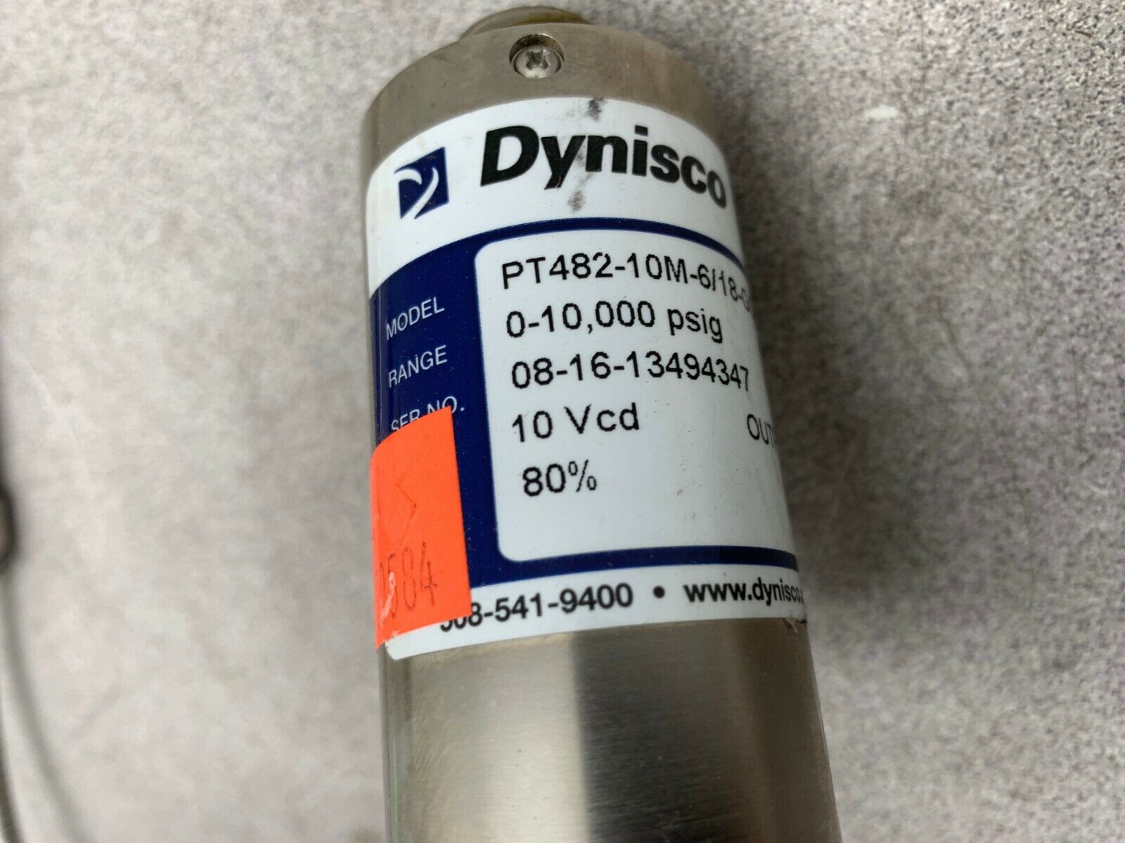 NEW NO BOX DYNISCO PRESSURE SENSOR PT482-10M-6/18-GC5