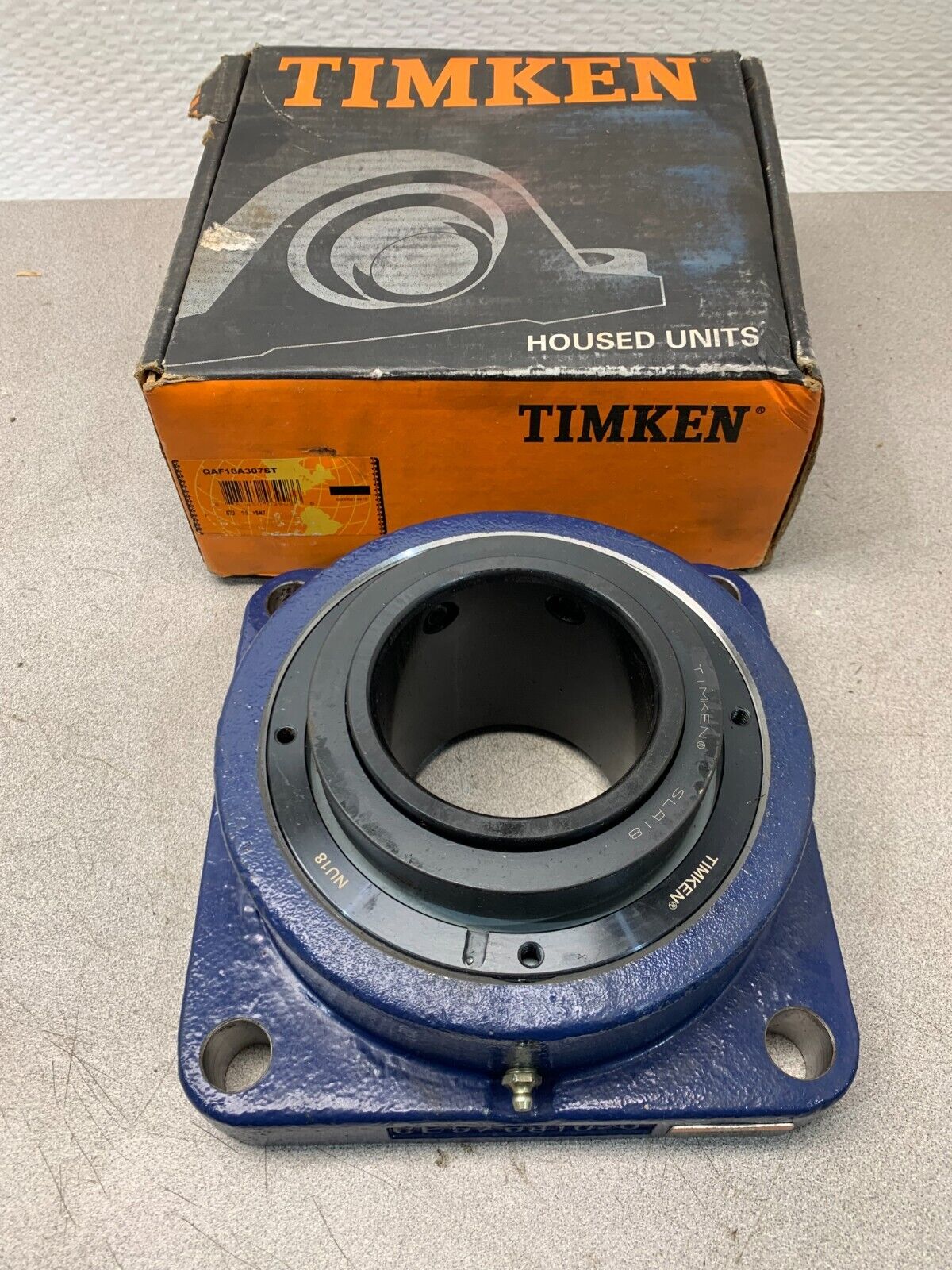 NEW IN BOX TIMKEN 4-BOLT FLANGE BEARING 3-7/16" BORE QAF18A307ST