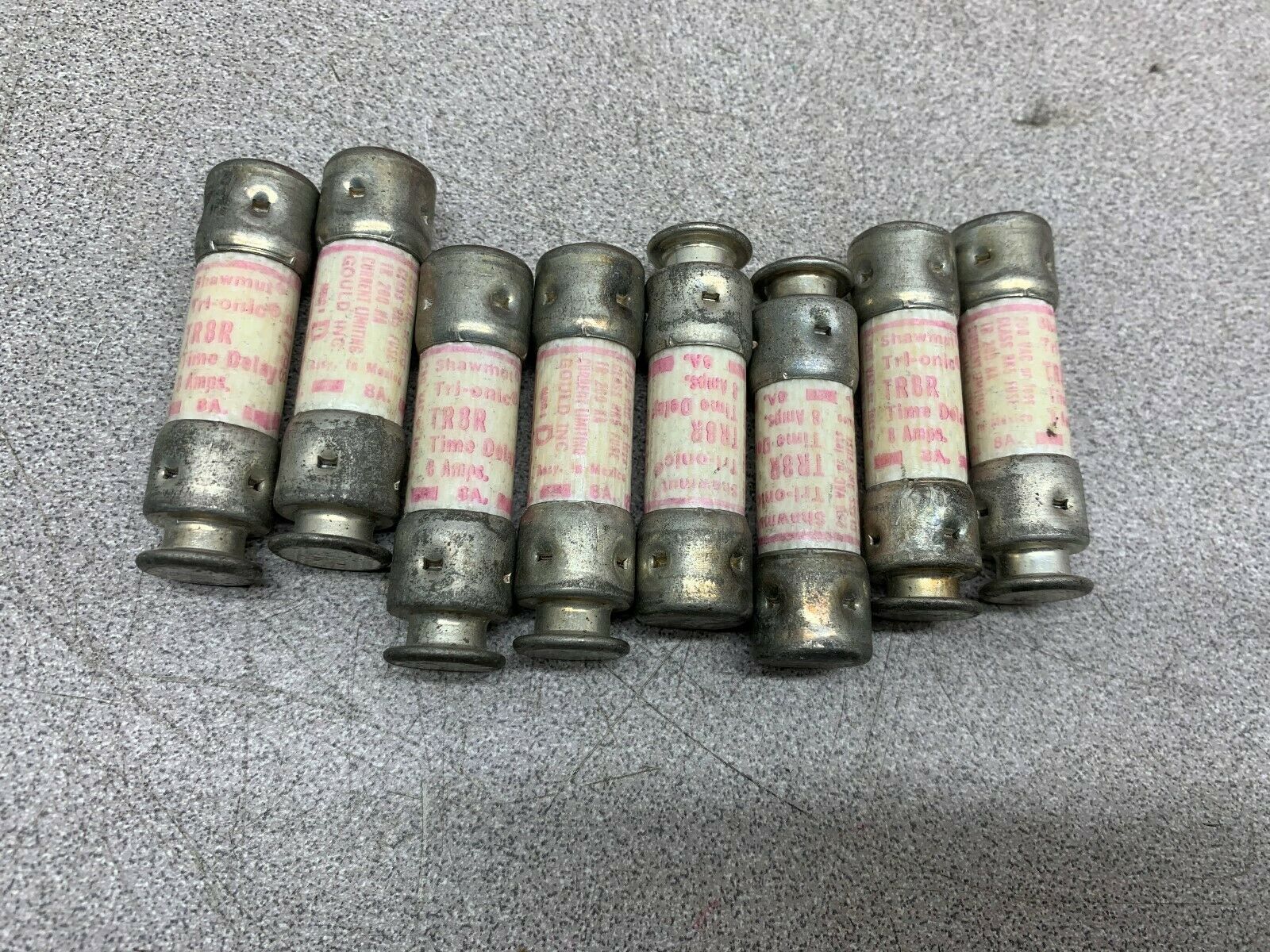 BOX OF 8 NEW NO BOX SHAWMUT FUSE TR8R